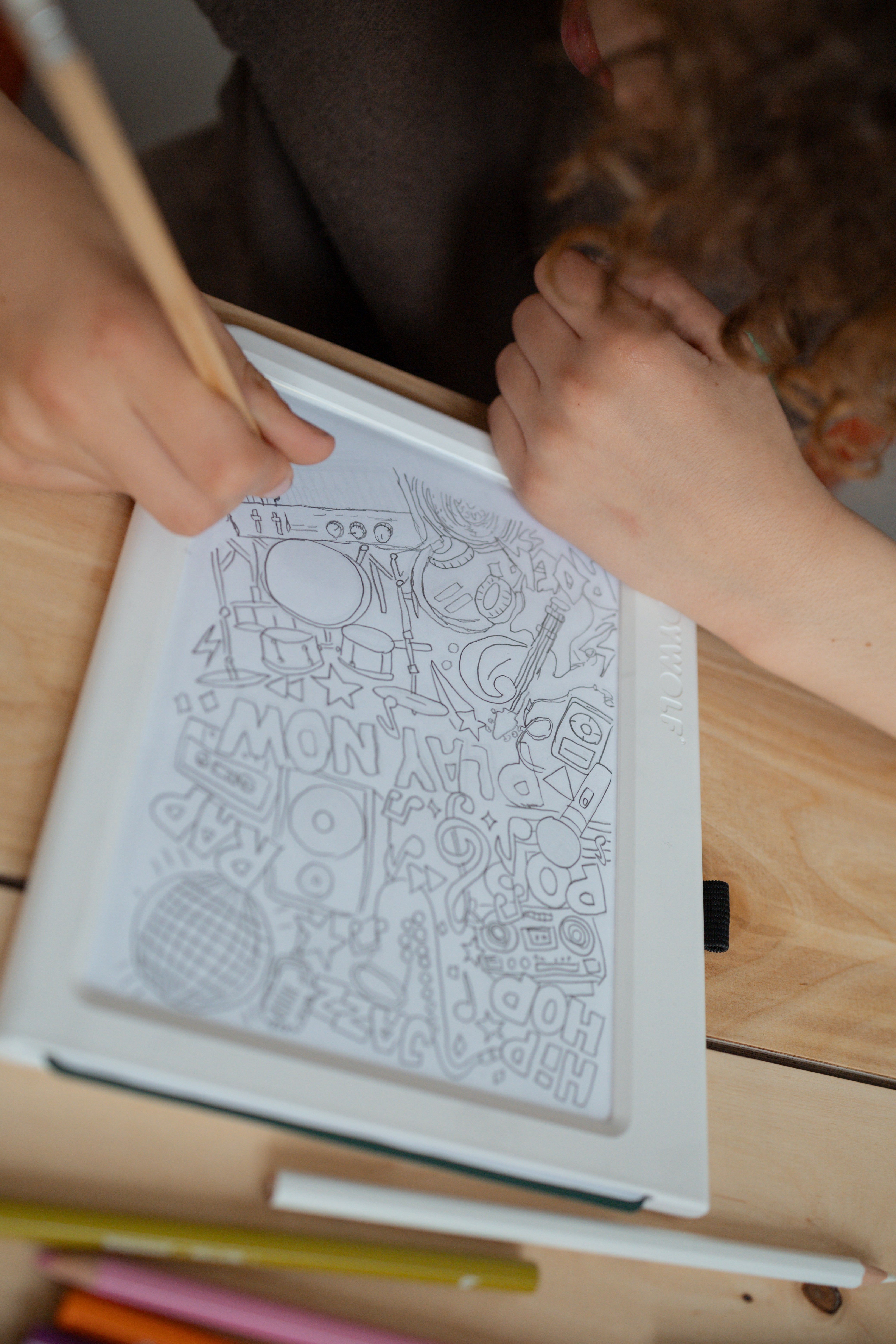 Kidywolf K-DRAW PAD 10+ Lichtgevende Tekentablet met 30 Tekensjablonen