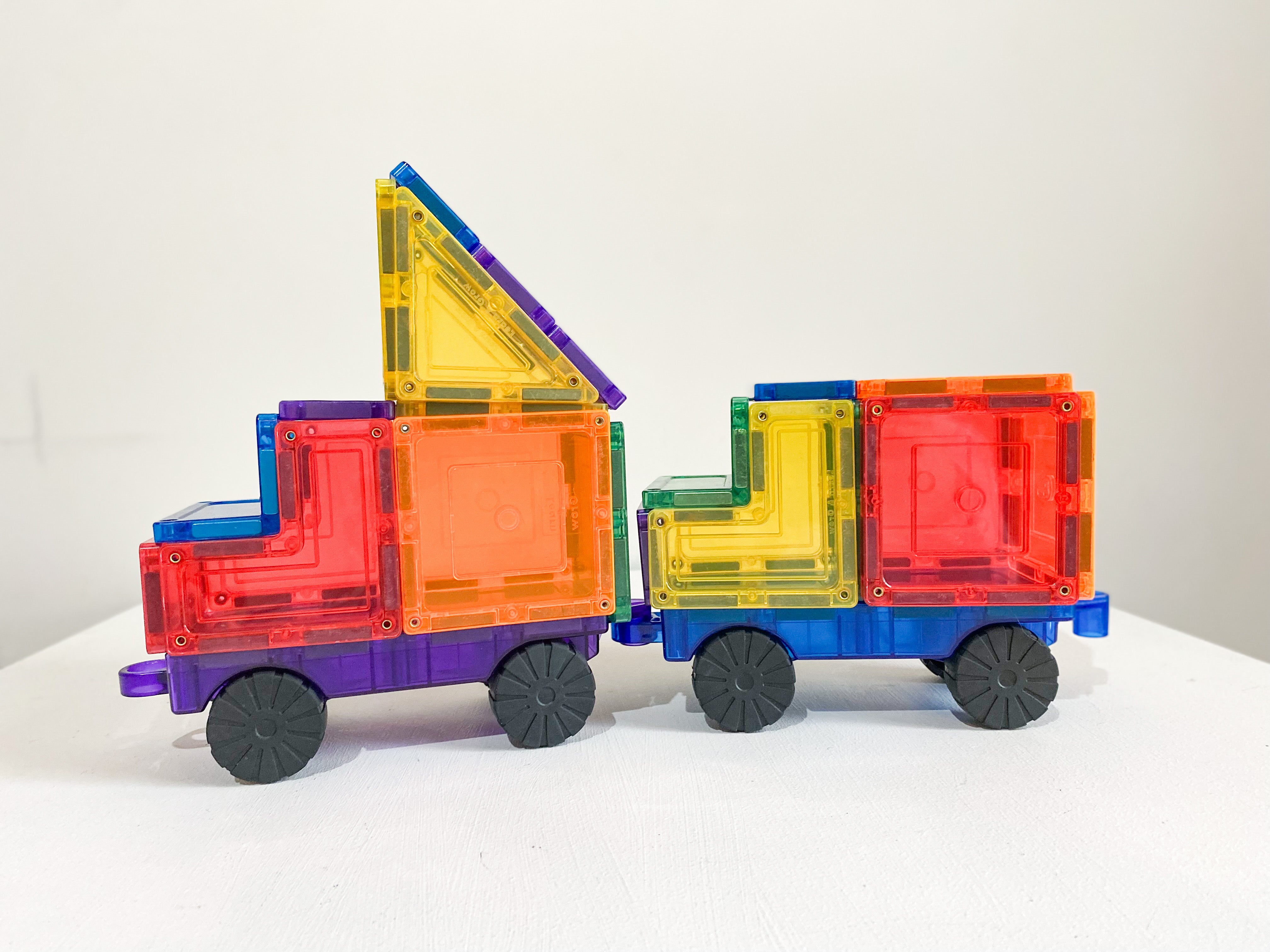 Learn And Grow - Magnetisch constructiespeelgoed Car Pack - 28 stuks