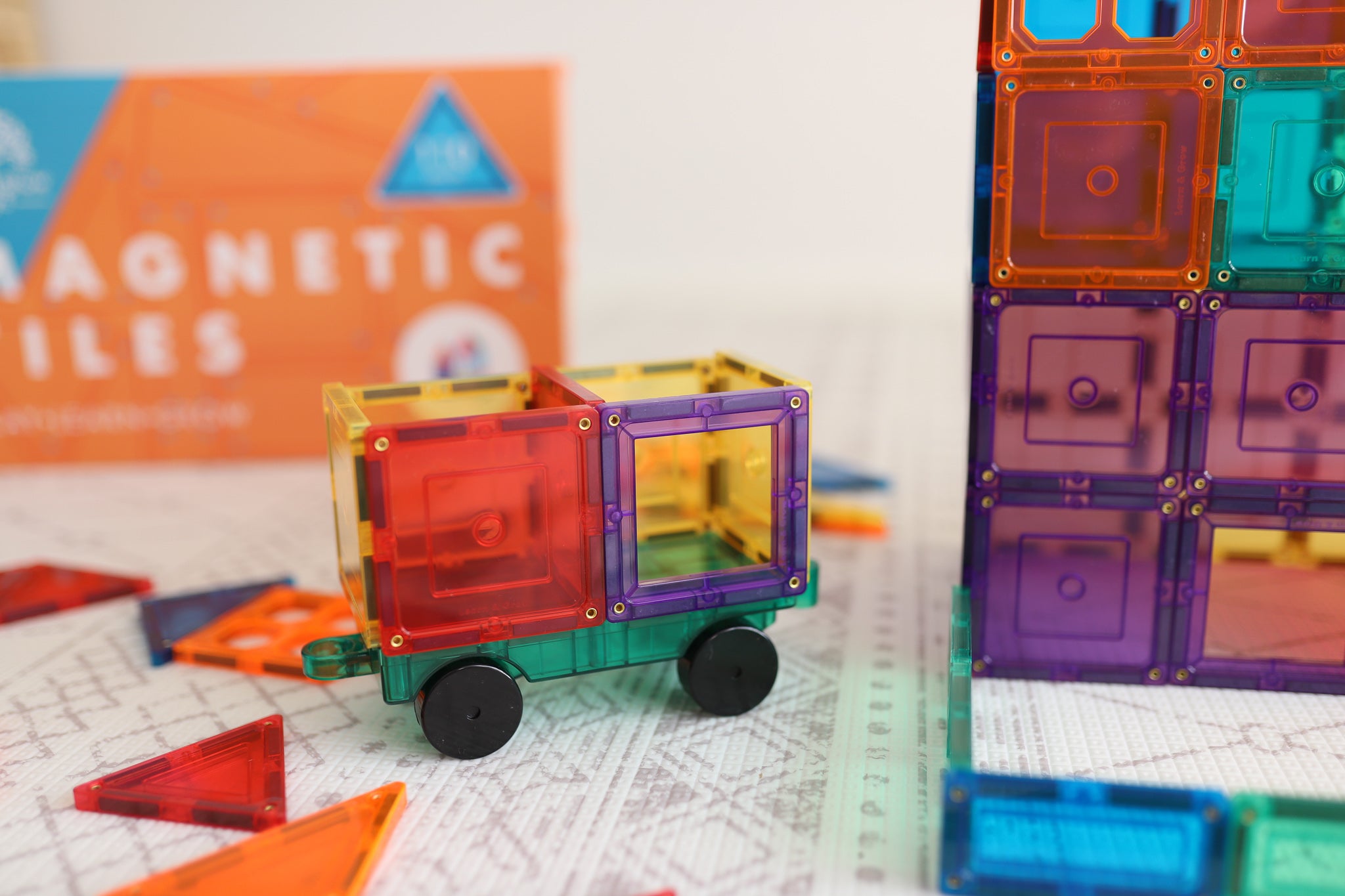 Learn And Grow - Magnetisch constructiespeelgoed Builders Pack - 110 stuks