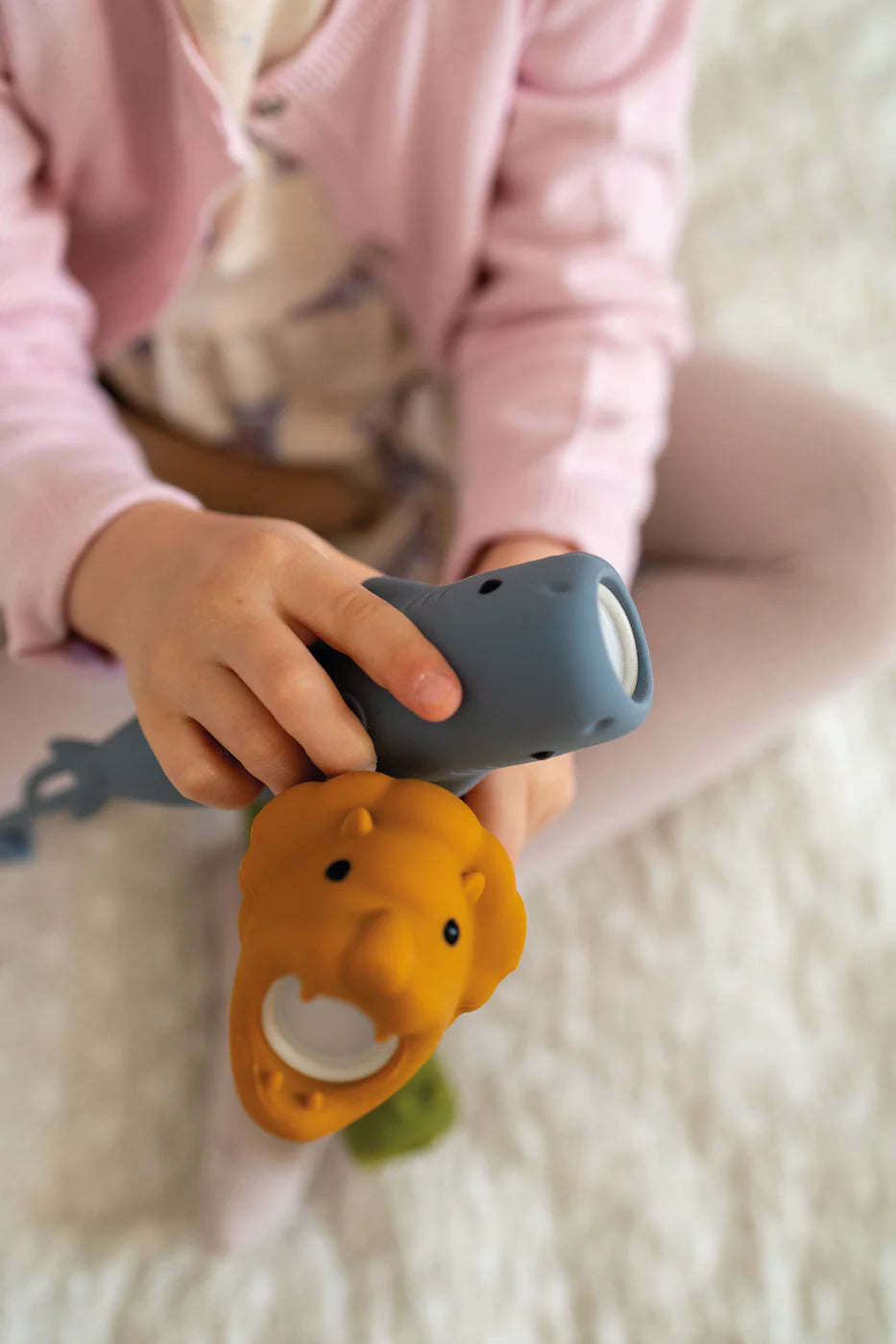 Rabbit & Friends - Lion Silicone Zaklamp