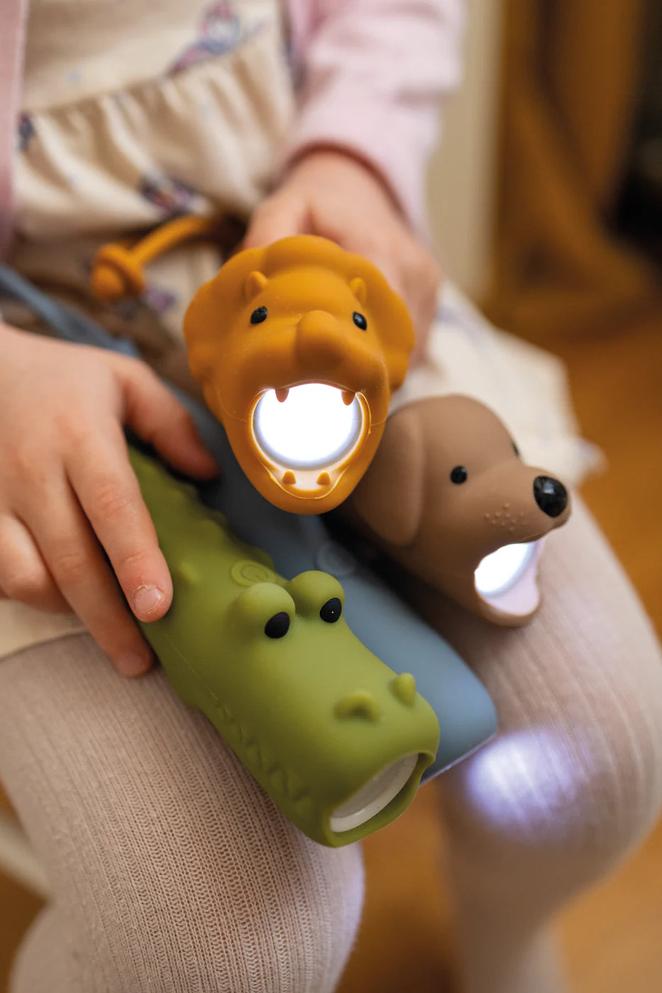 Rabbit & Friends - Lion Silicone Zaklamp