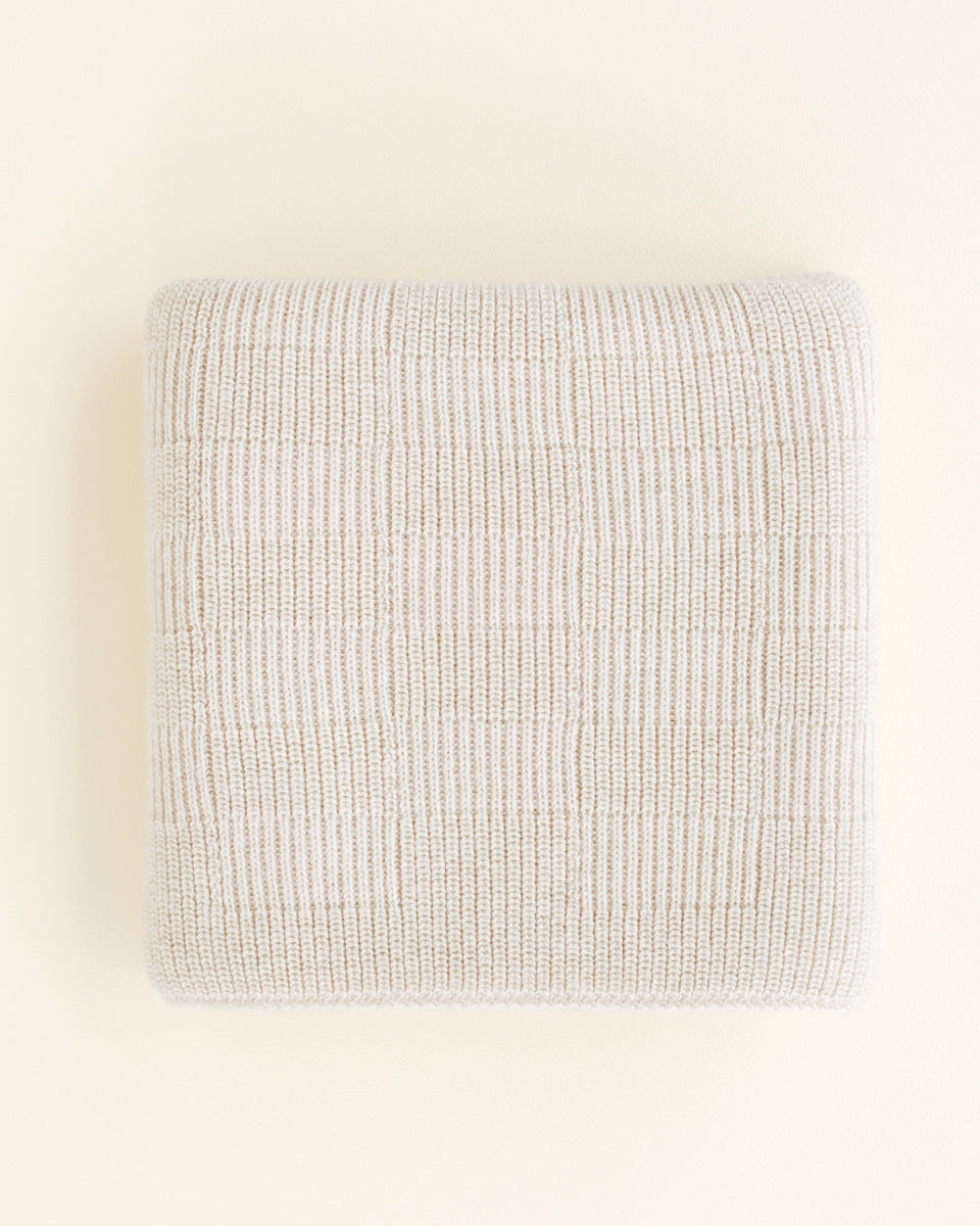Hvid Wollen babydeken Ivy Cream