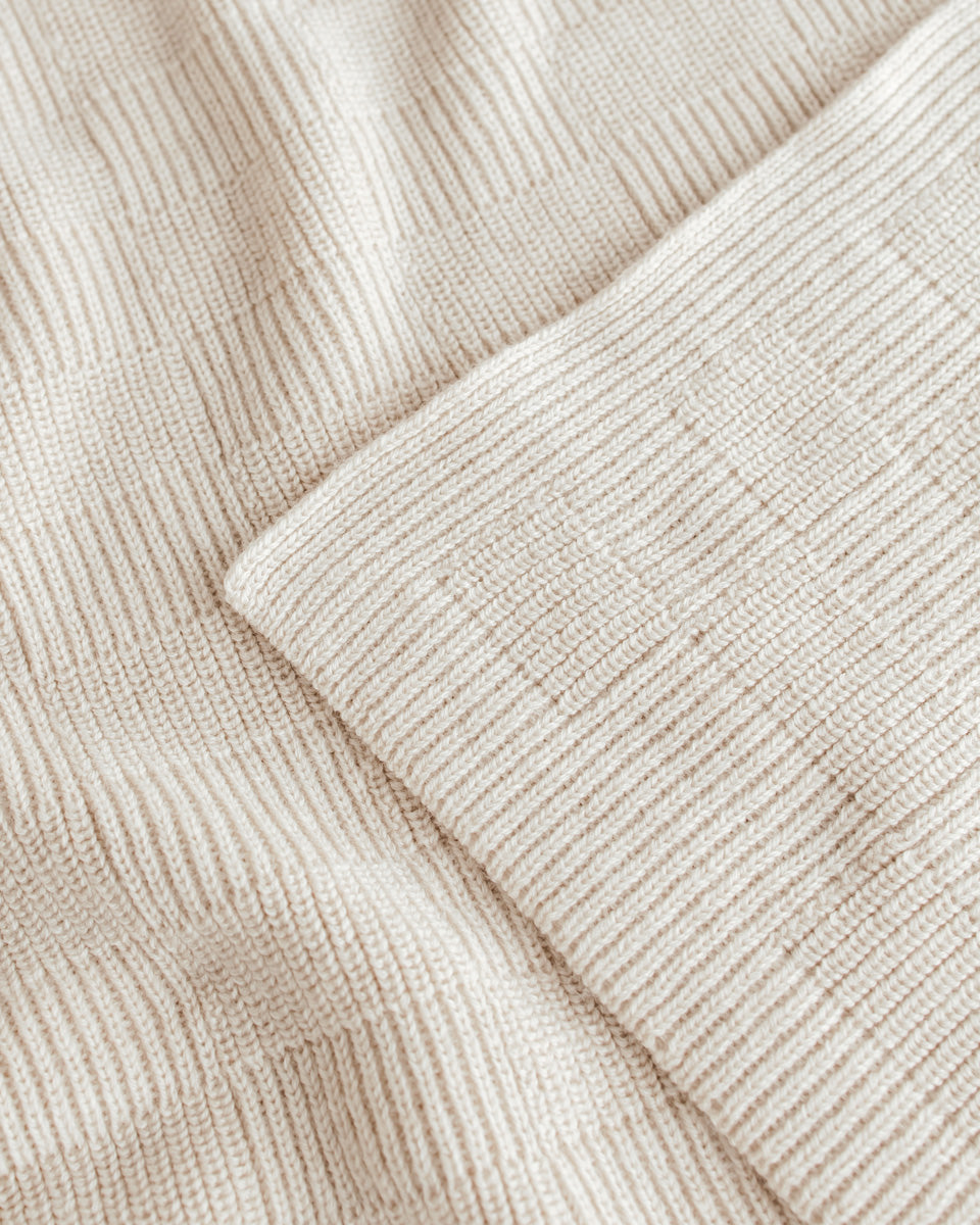 Hvid Wollen babydeken Ivy Cream
