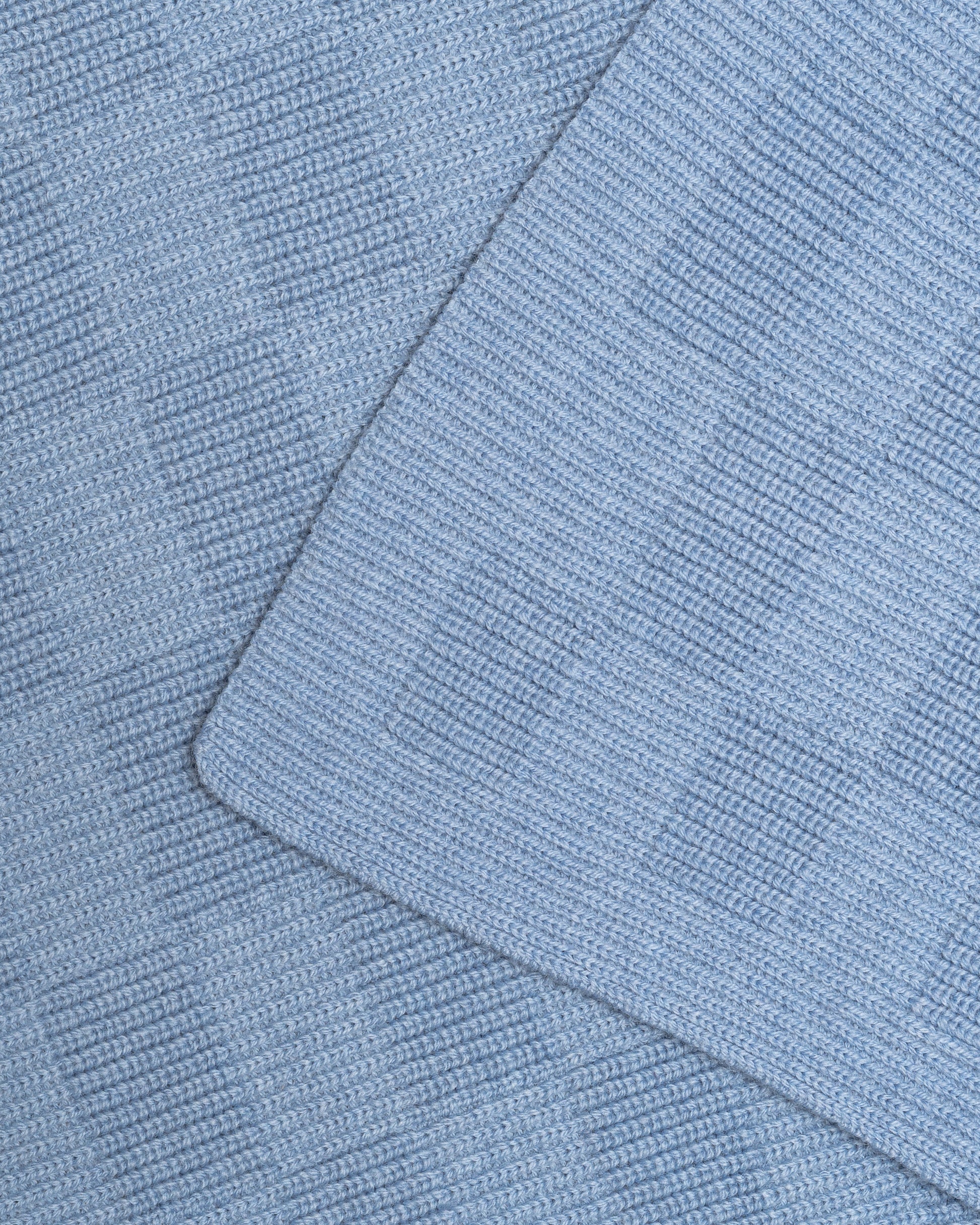 Hvid Wollen babydeken Ivy Light Blue