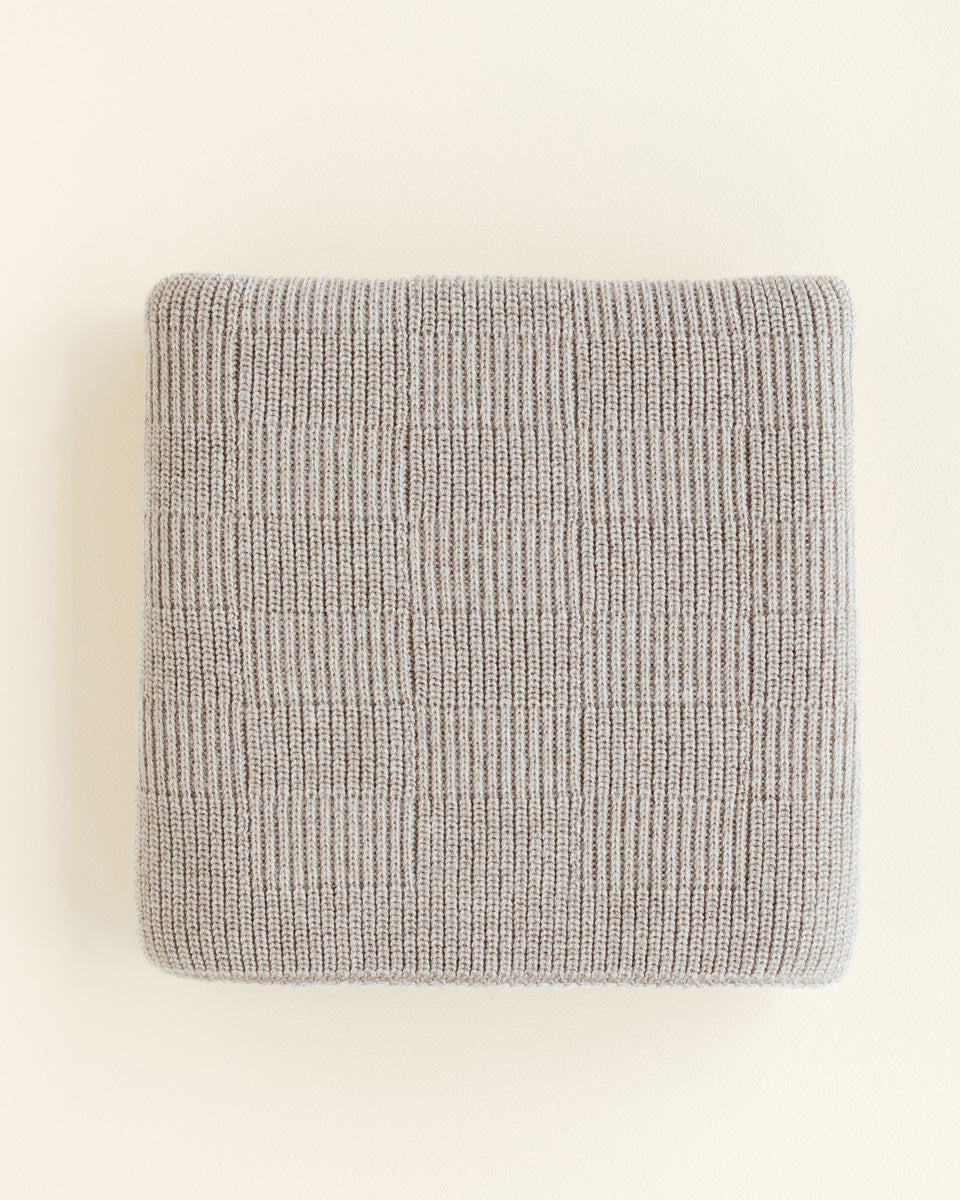 Hvid - Wollen babydeken Ivy Pebble