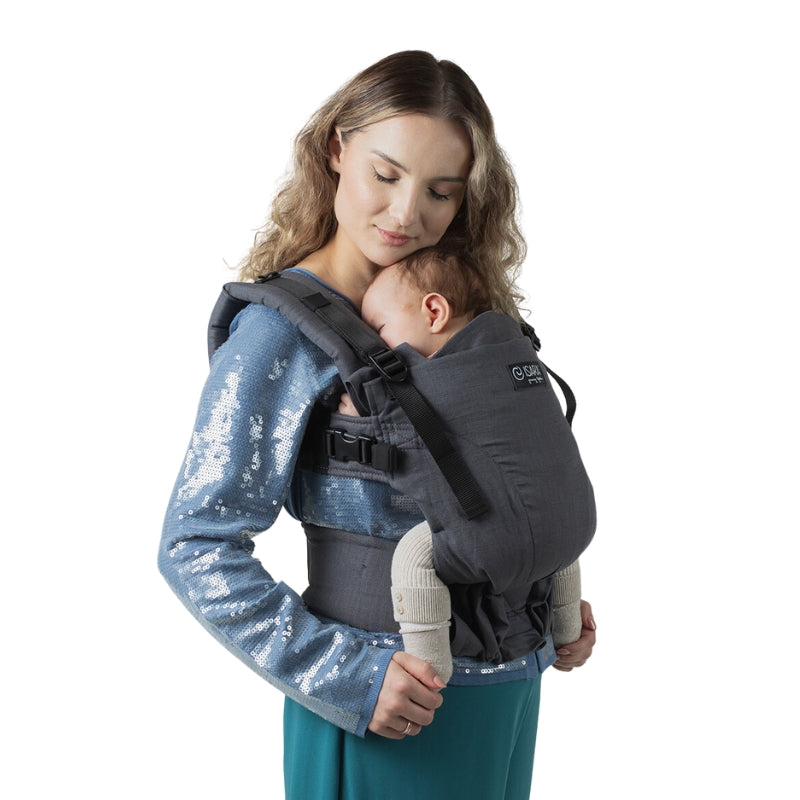 Isara - Ergonomische Draagzak 'The One' Graphite Linen