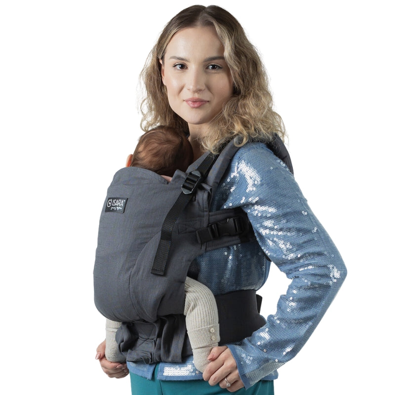 Isara - Ergonomische Draagzak 'The One' Graphite Linen