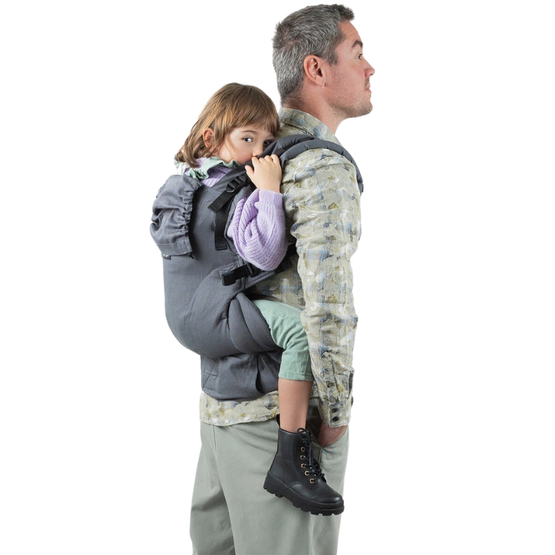 Isara - Ergonomische Draagzak 'The One' Graphite Linen