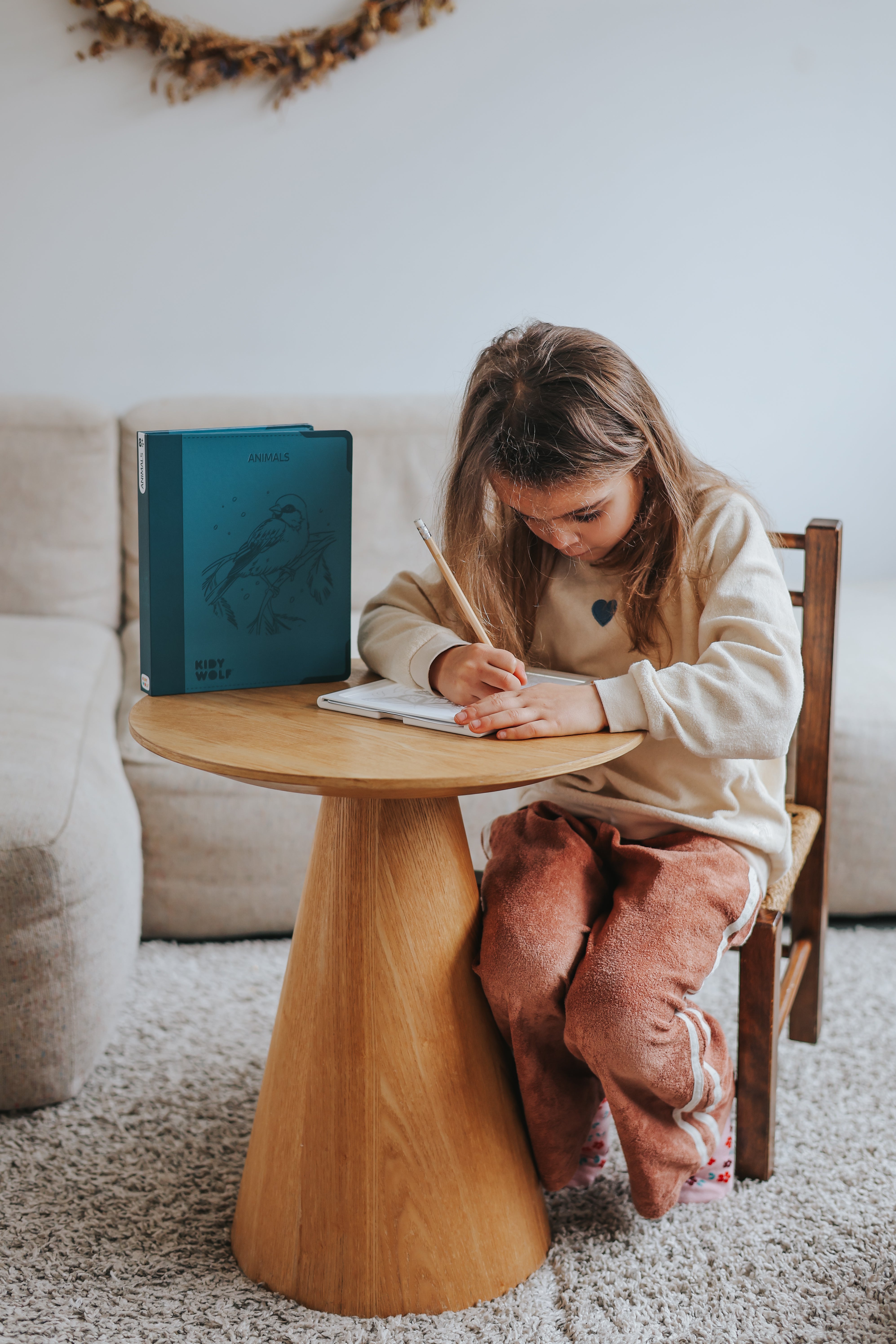 KIDYDRAW PAD 8+ Lichtgevende Tekentablet met 30 Tekensjablonen Dieren