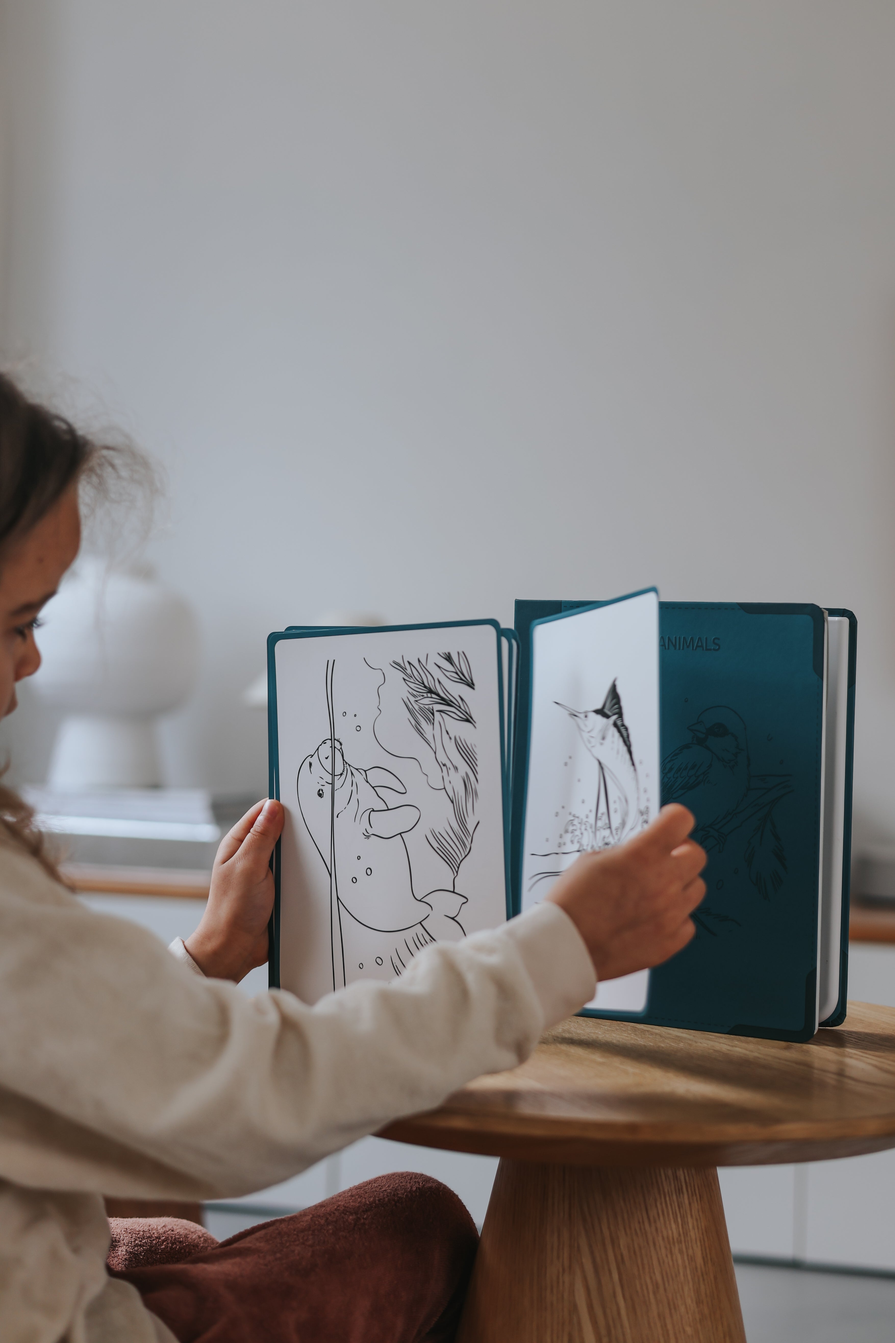 KIDYDRAW PAD 8+ Lichtgevende Tekentablet met 30 Tekensjablonen Dieren