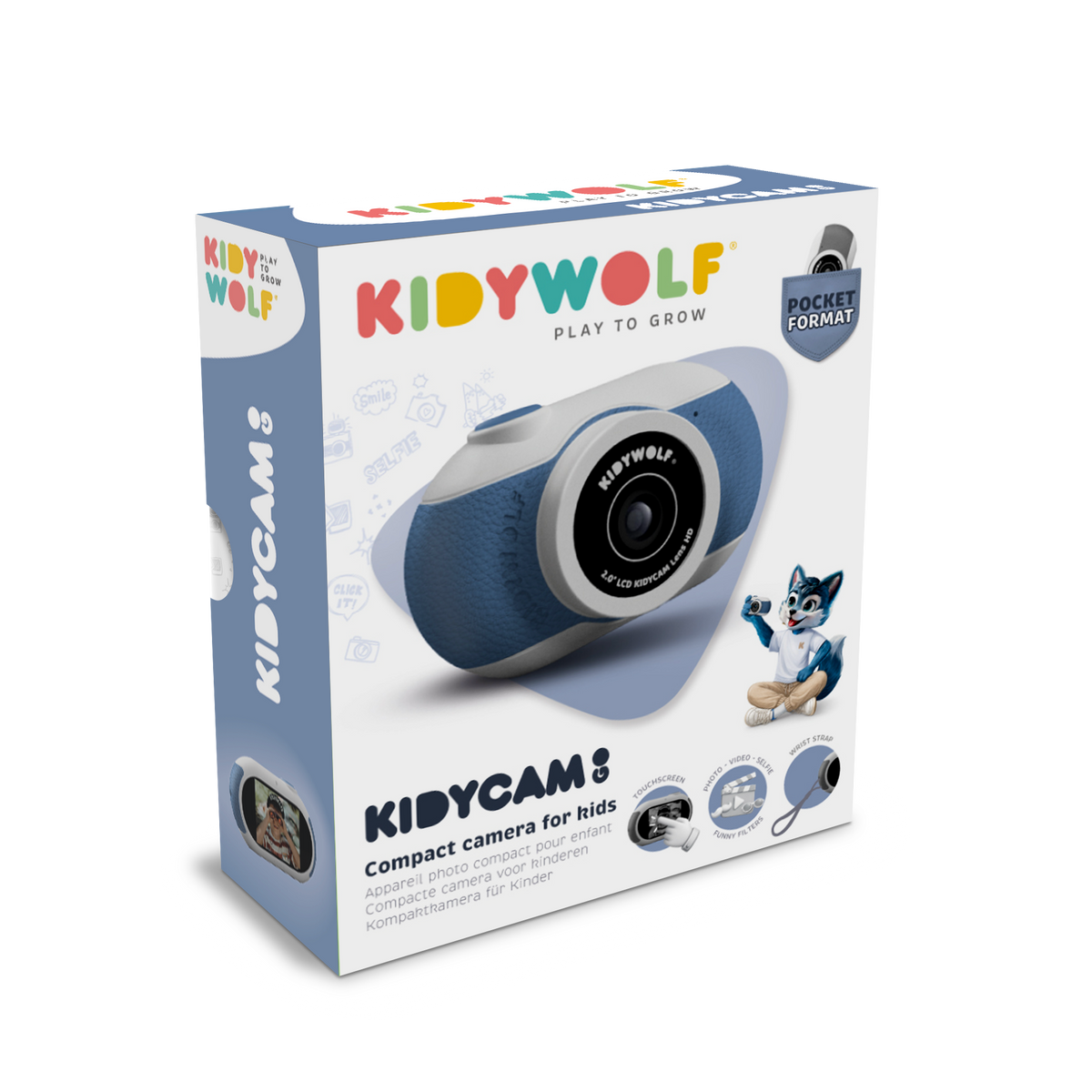 Kidywolf - Kidycam Go minicamera blauw