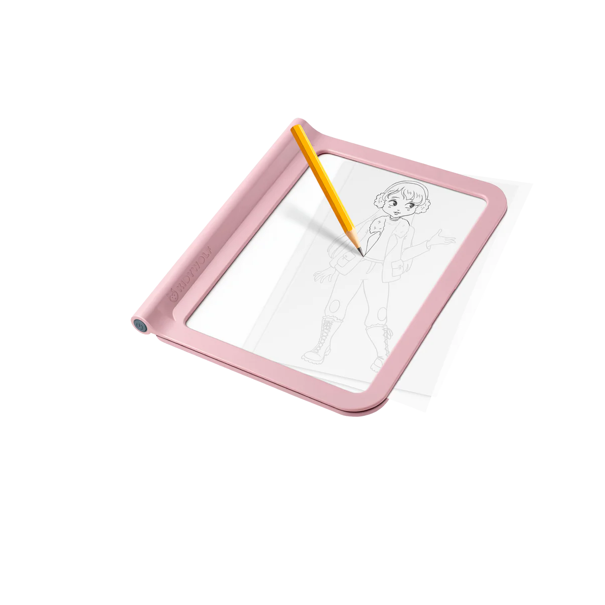 Kidywolf - Kidydraw-pro PINK lichtgevende tekentablet + 4 stiften