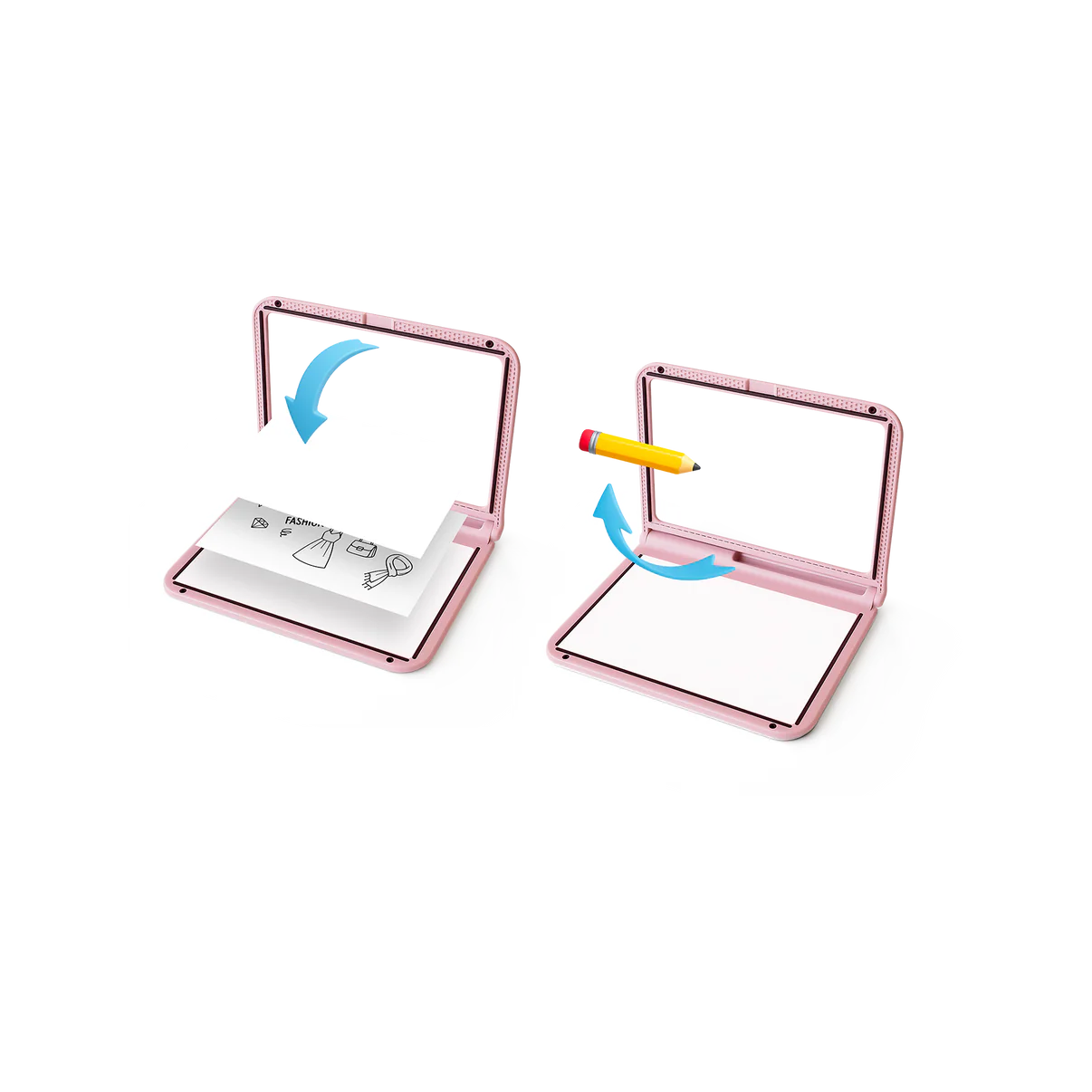 Kidywolf - Kidydraw-pro PINK lichtgevende tekentablet + 4 stiften
