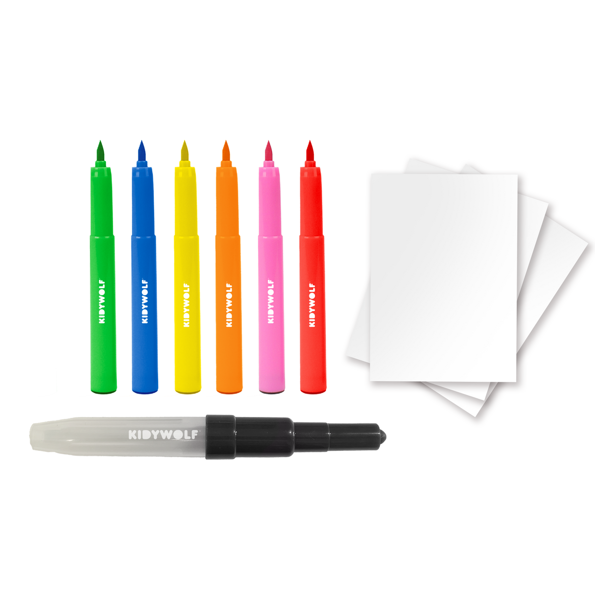 Kidywolf - Kidydraw creatieve set met blaaspennen