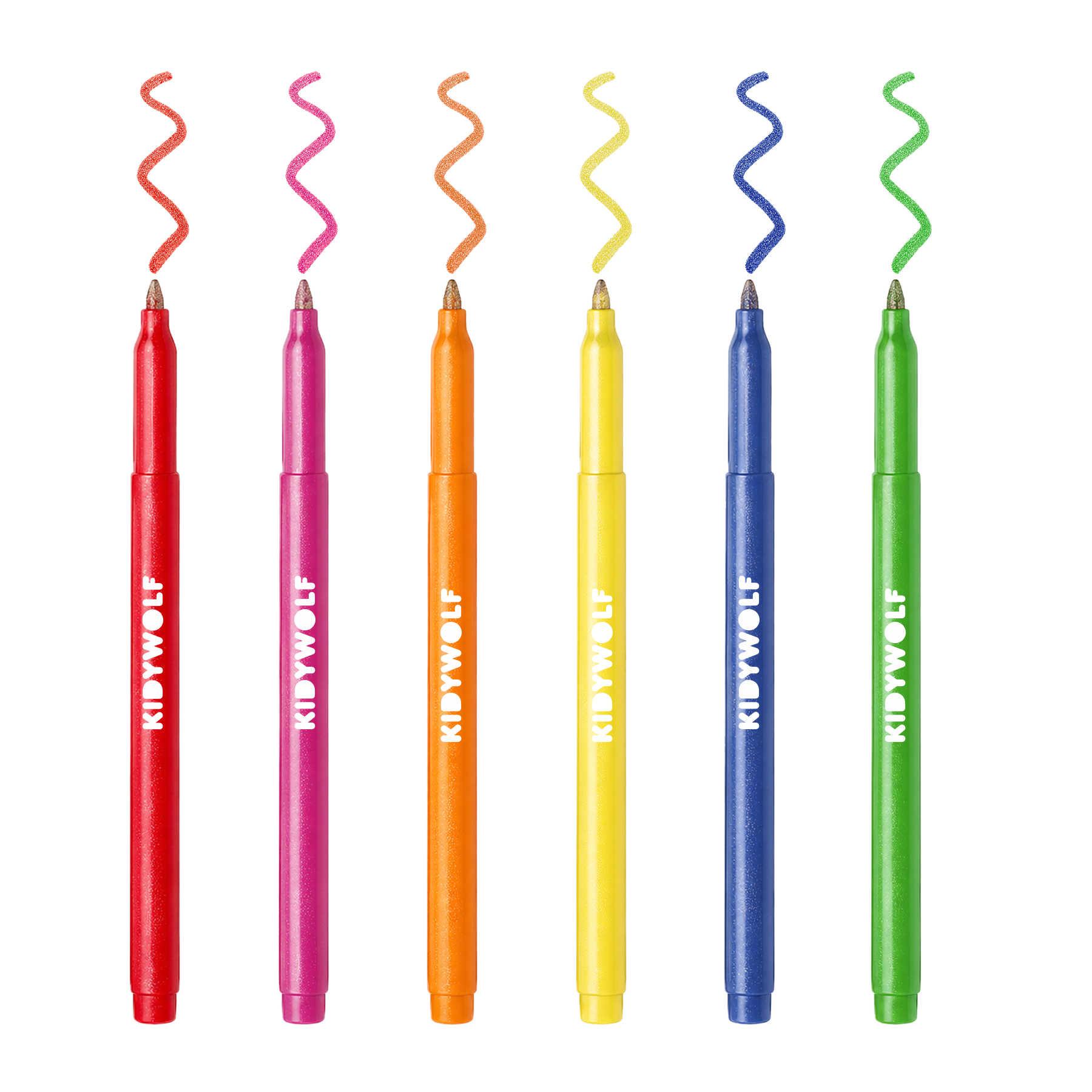 Kidywolf - Kidydraw creatieve set met glitterstiften