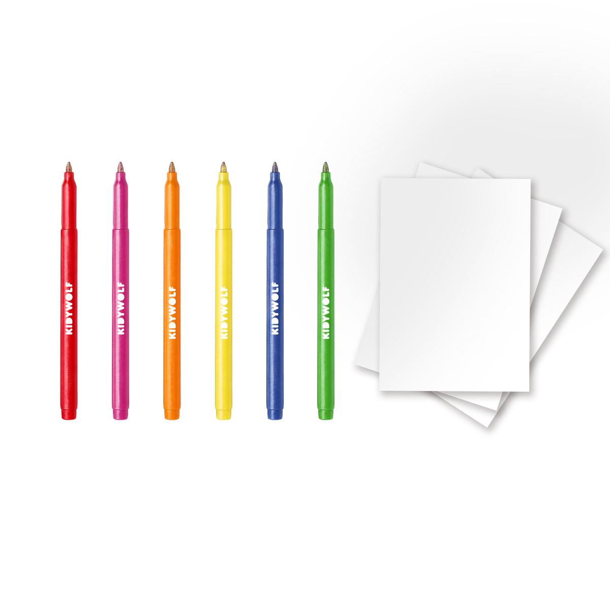 Kidywolf - Kidydraw creatieve set met glitterstiften