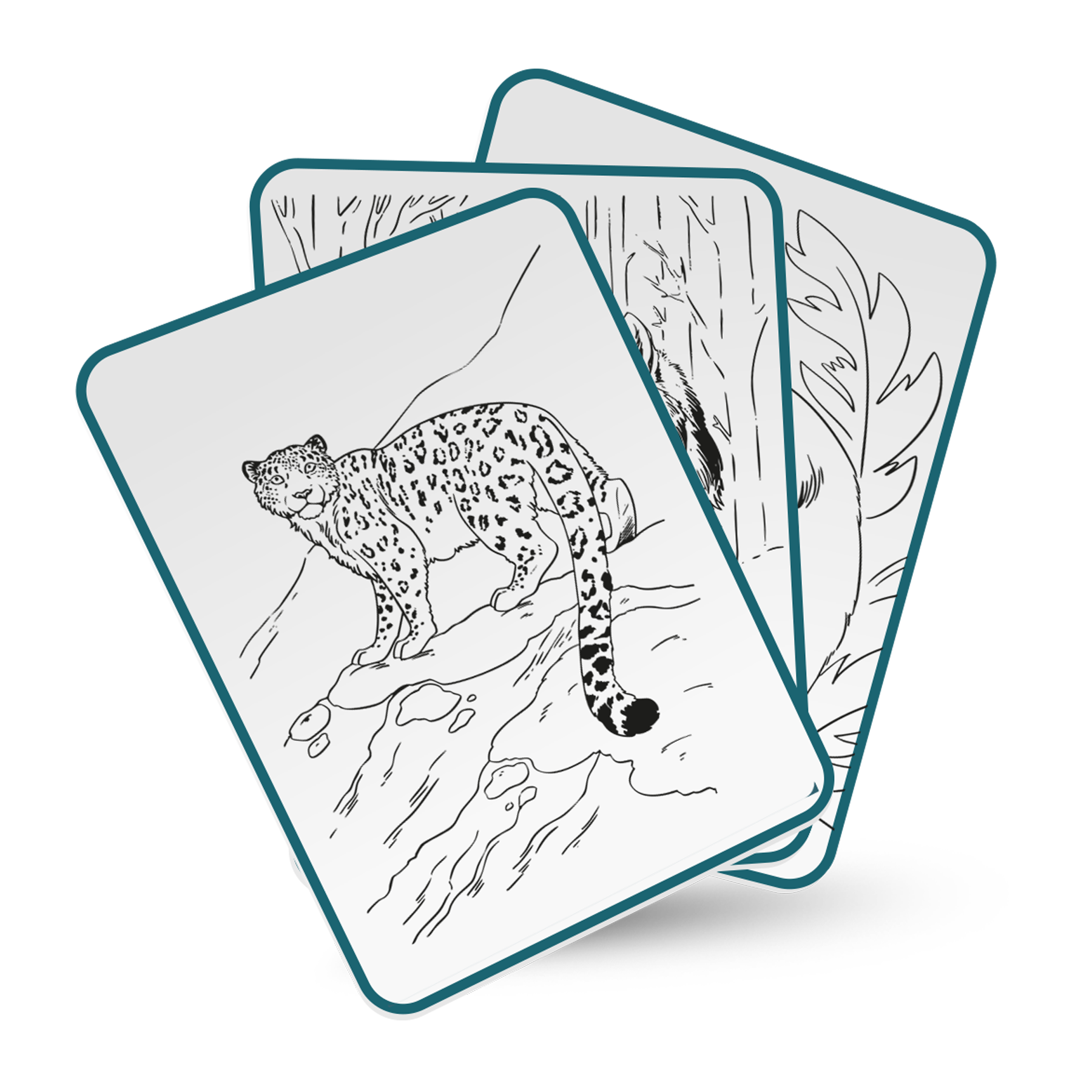 KIDYDRAW PAD 8+ Lichtgevende Tekentablet met 30 Tekensjablonen Dieren
