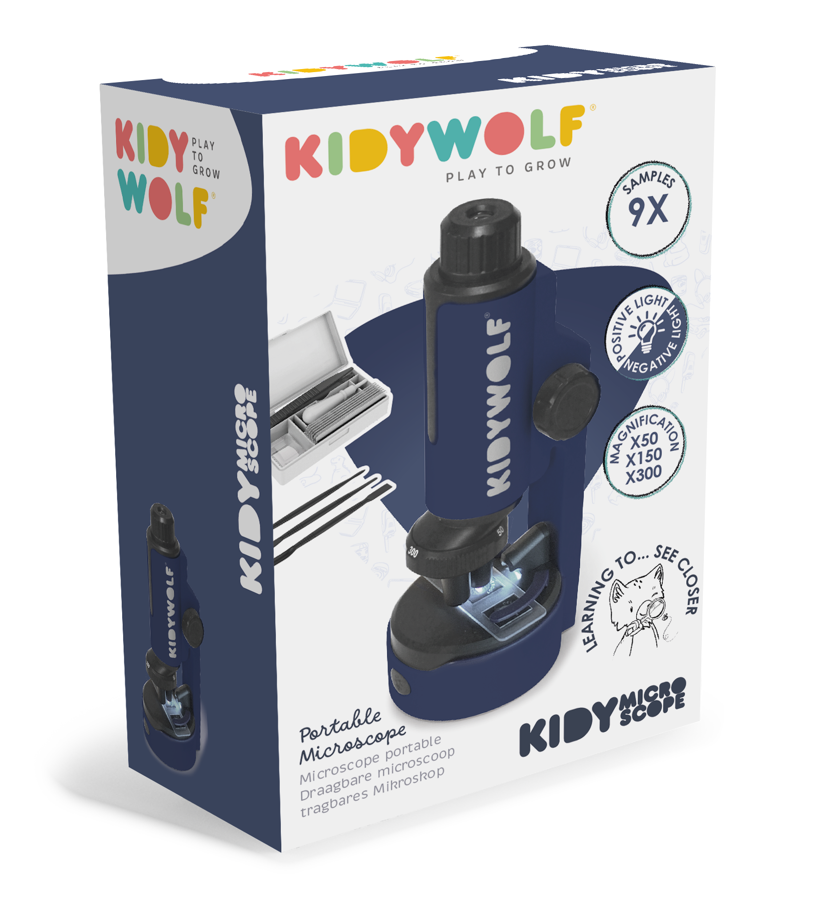 Kidywolf KidyMicroscope - Draagbare Microscoop voor Kinderen Kidywolf