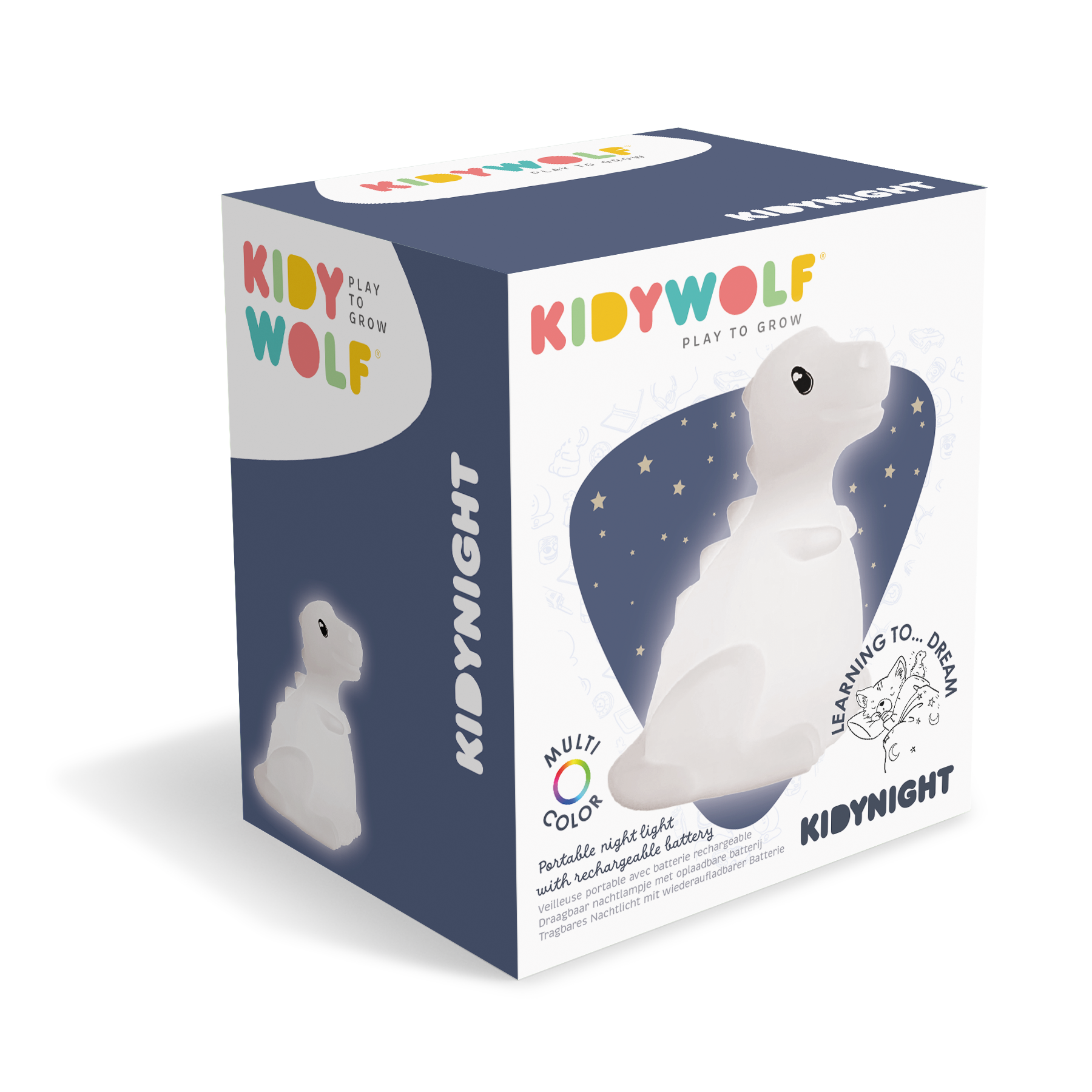Kidywolf Kidynight nachtlampje Dino