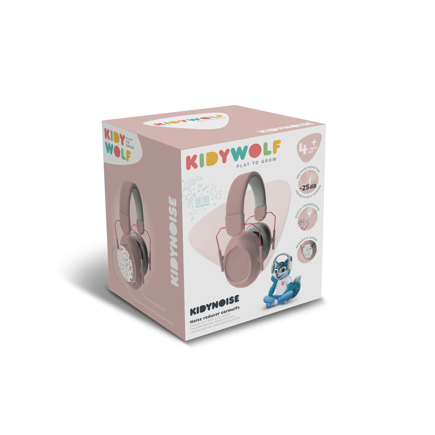 Kidywolf Kidynoise - Gehoorbescherming roze