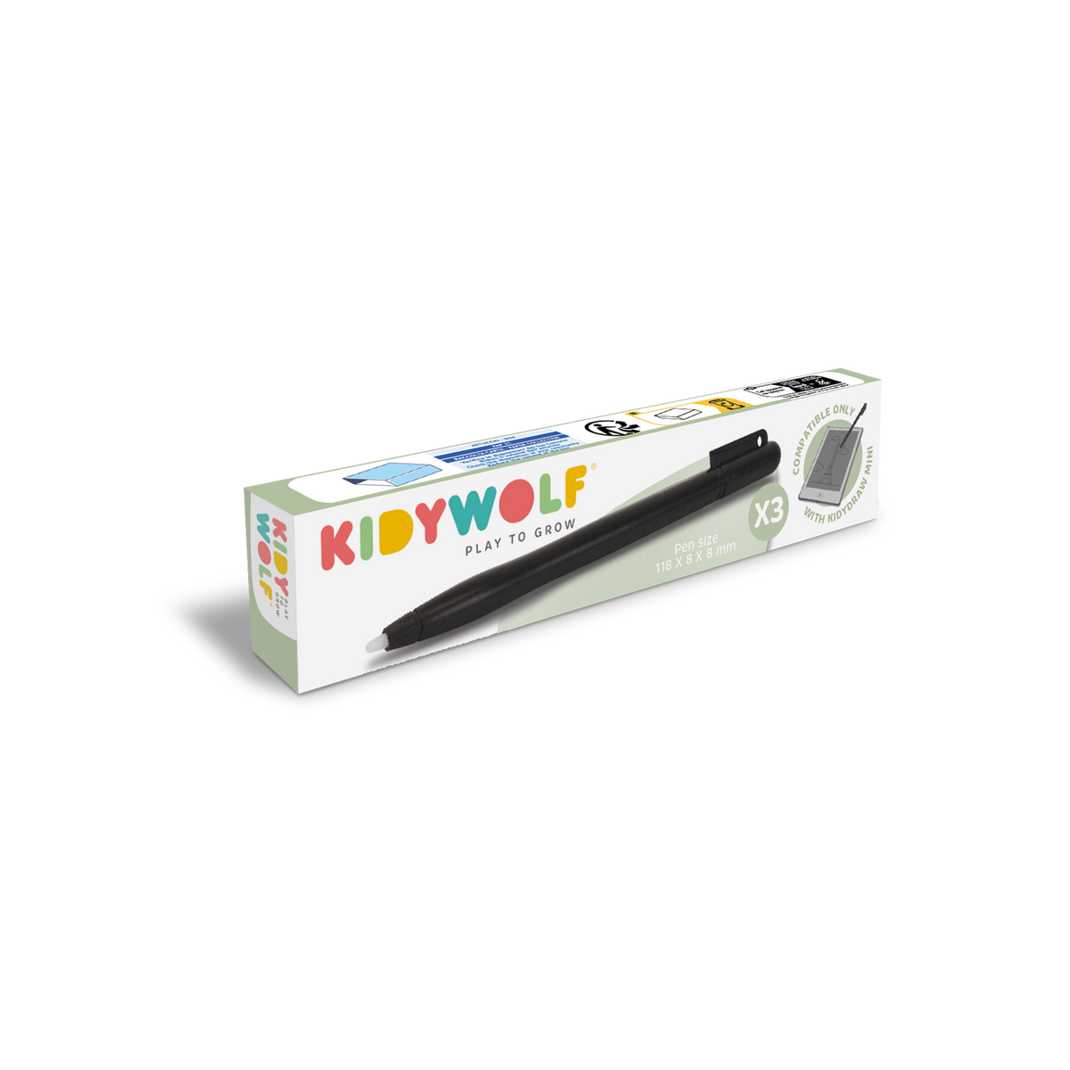 Kidywolf - Kidypen Vervangstylussen (3 stuks)