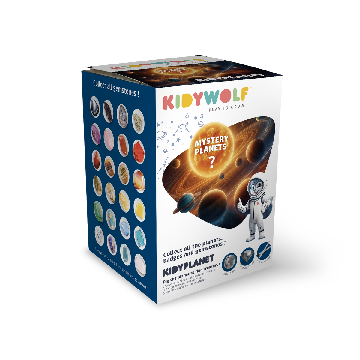 Kidywolf - Kidyplanet verrassingsdoosjes - set van 9