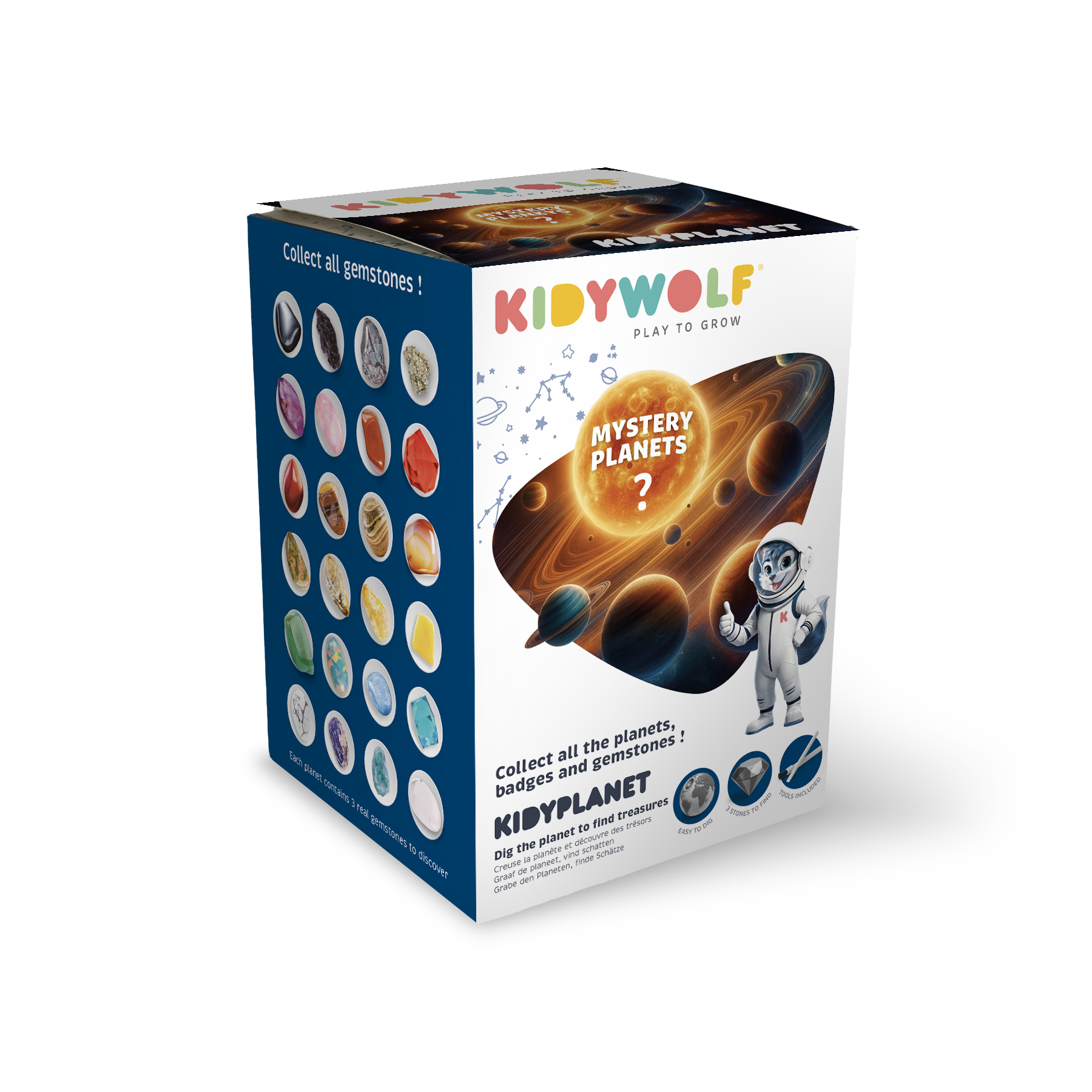 Kidywolf - Kidyplanet verrassingsdoosjes - set van 9