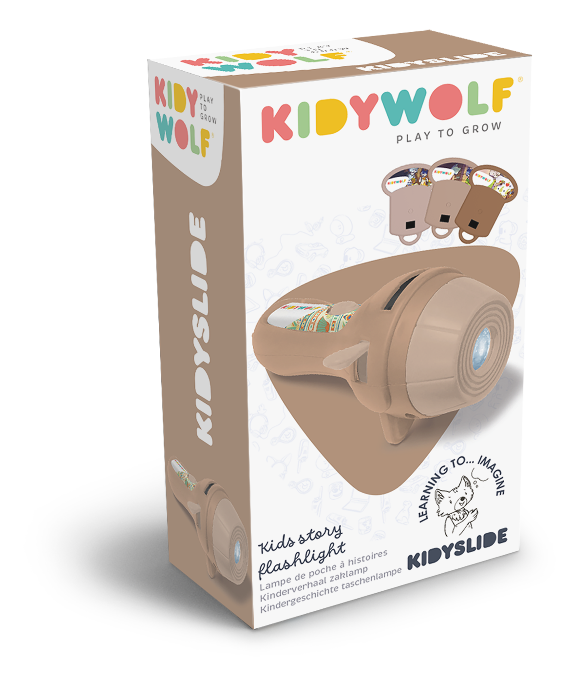 Kidywolf - Kidyslide projectie zaklamp met drie geschiedenis slides