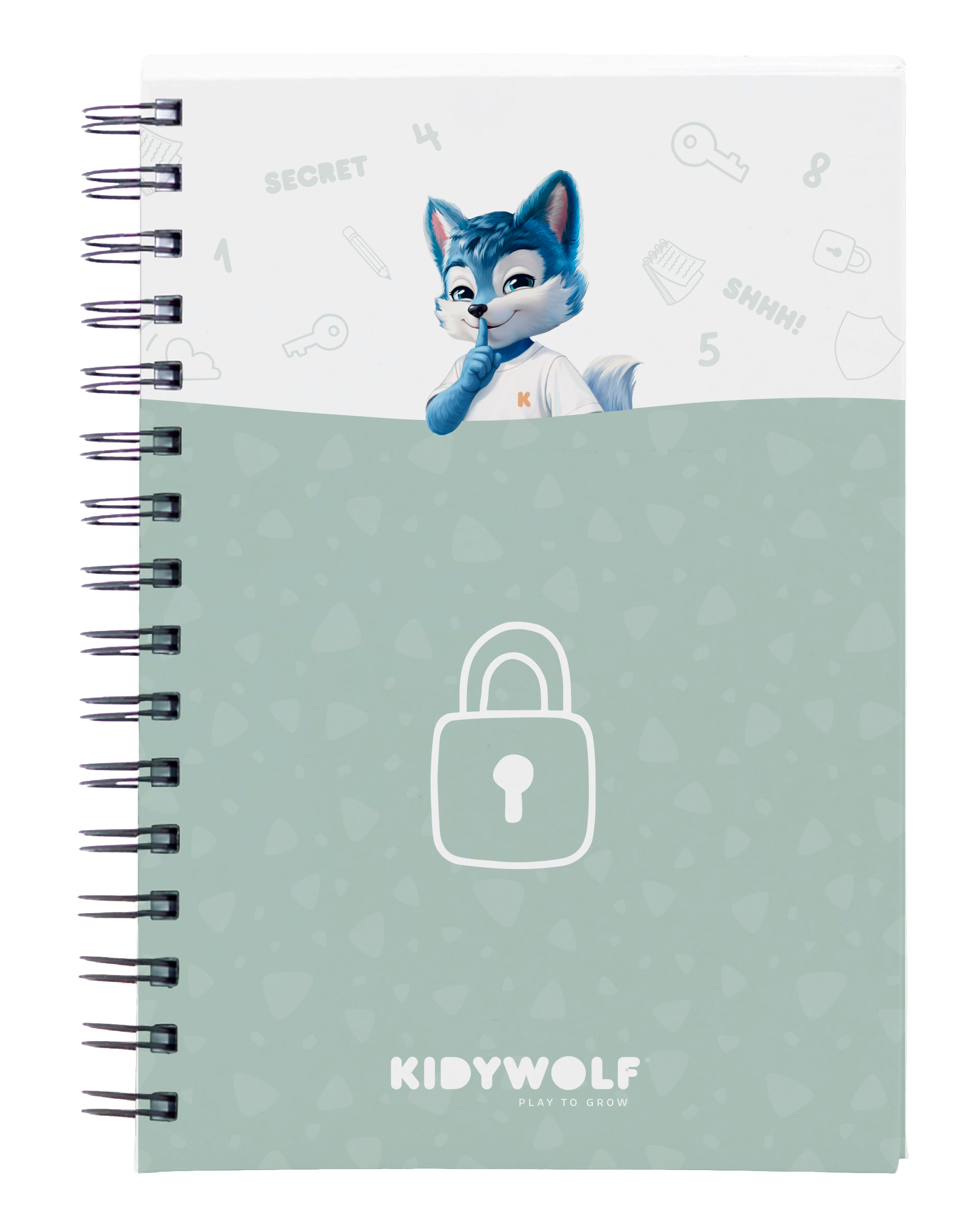 Kidywolf - Kidytreasure geheimendoos met cijferslot groen