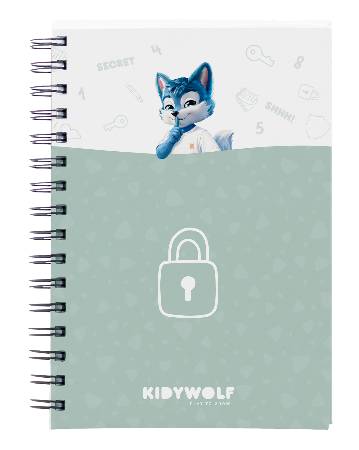 Kidywolf - Kidytreasure geheimendoos met cijferslot blauw