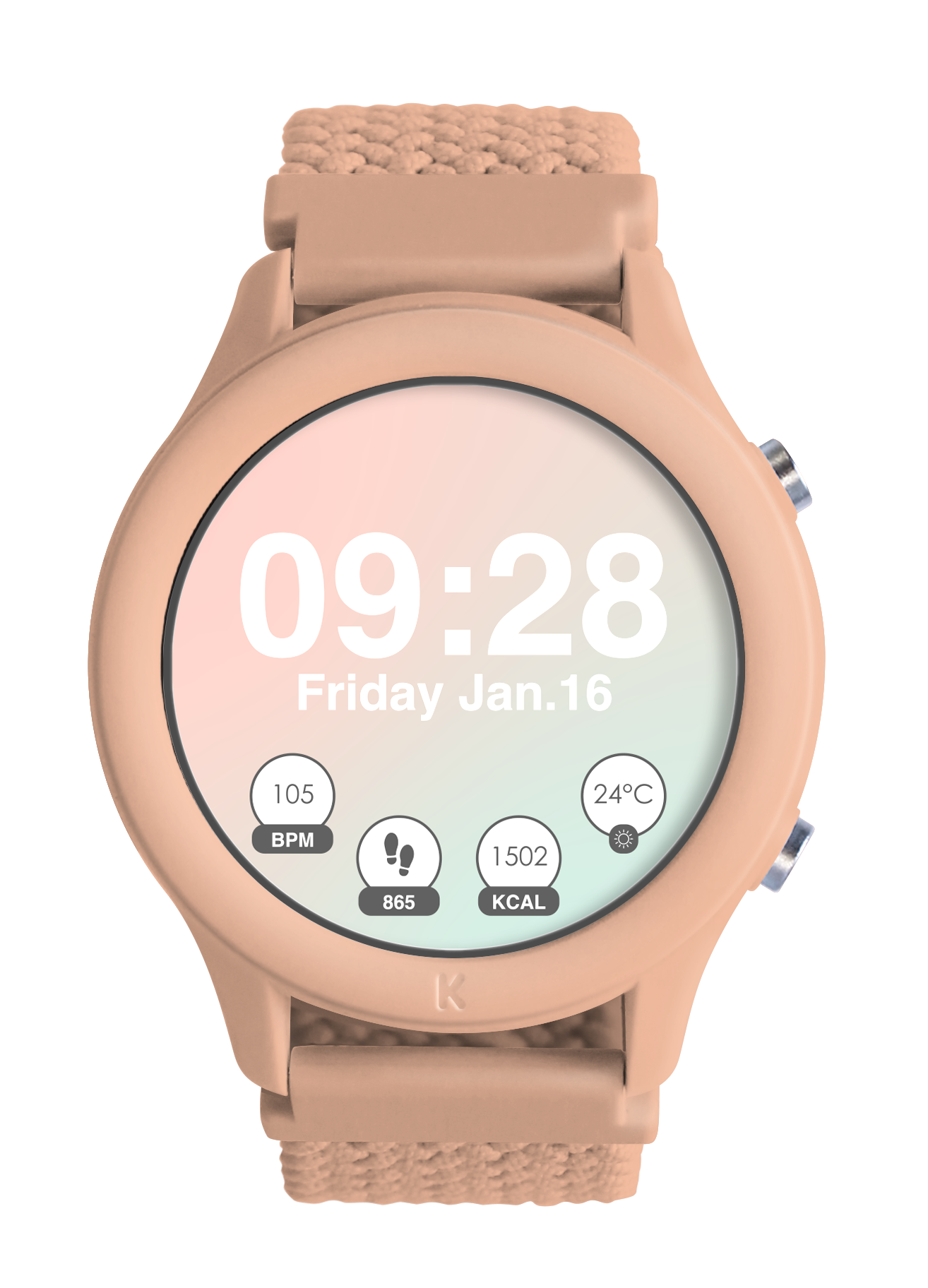 Kidywolf - KidyWatch Multifunctionele Smartwatch – Zonder spelletjes - Koraal