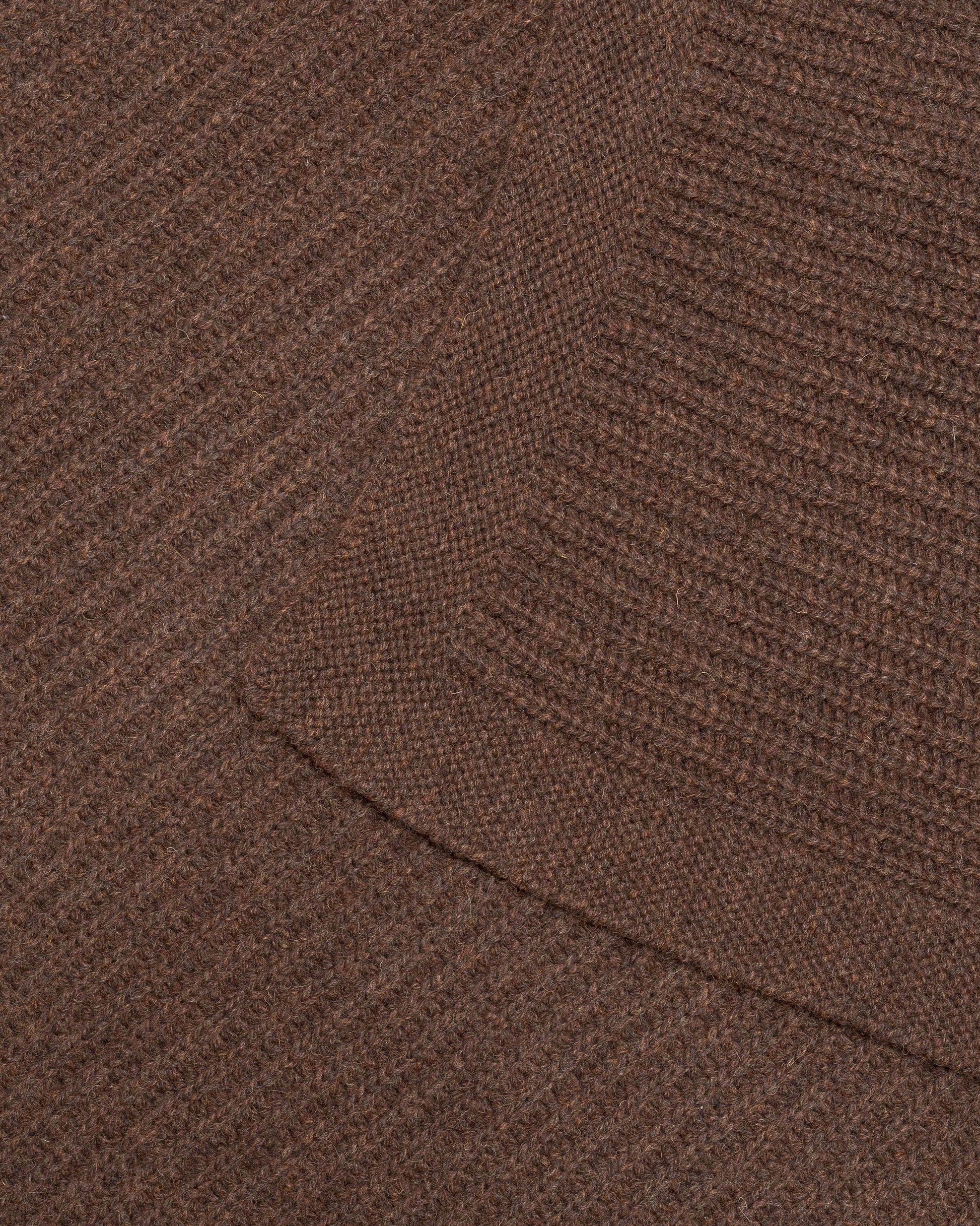 Hvid Wollen babydeken Kiki Dark Brown