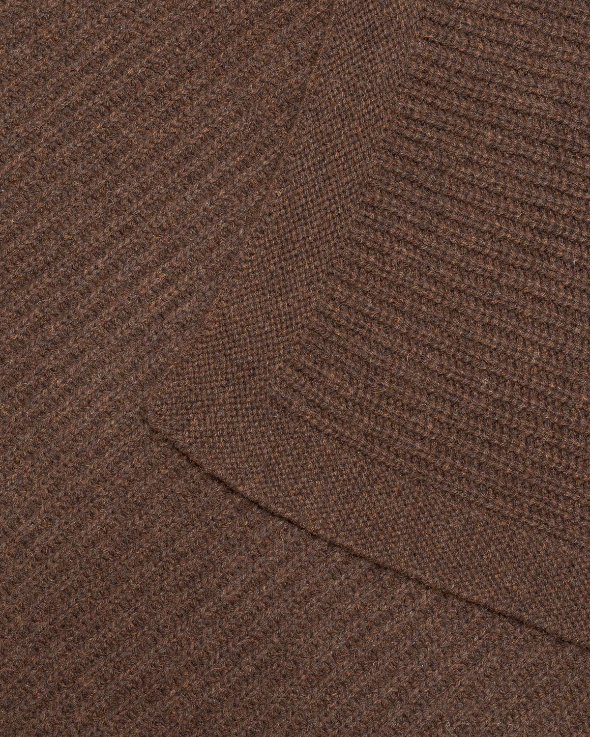 Hvid Wollen babydeken Kiki Dark Brown