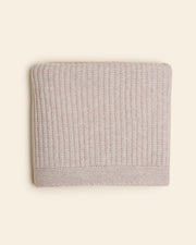 Hvid Wollen babydeken Kiki Soft Beige