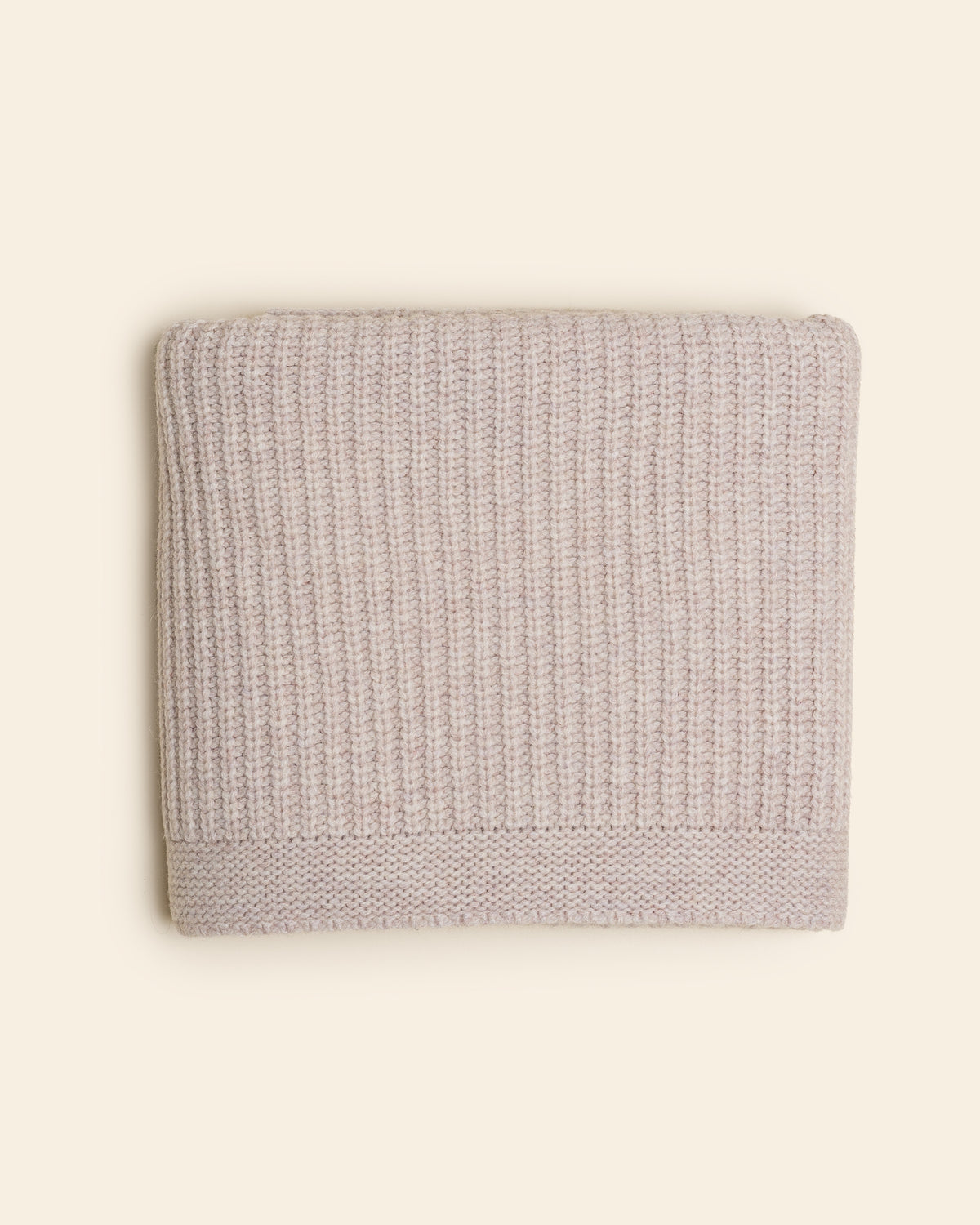Hvid Wollen babydeken Kiki Soft Beige