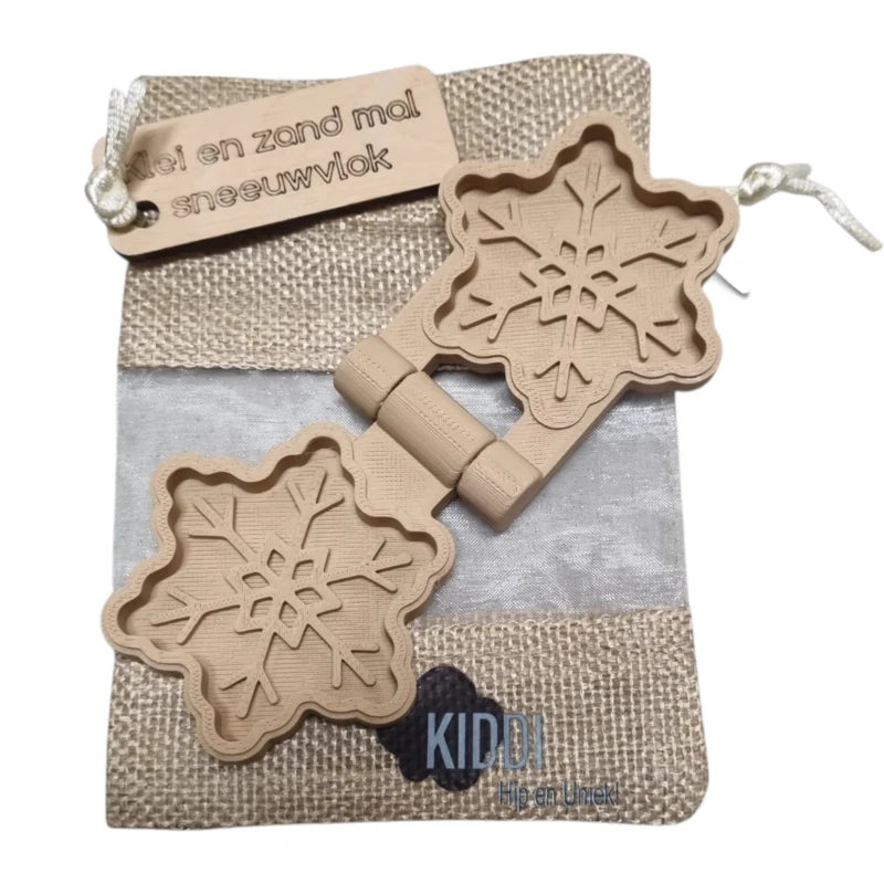 Kiddi - Klei- en zandmal Sneeuwvlok