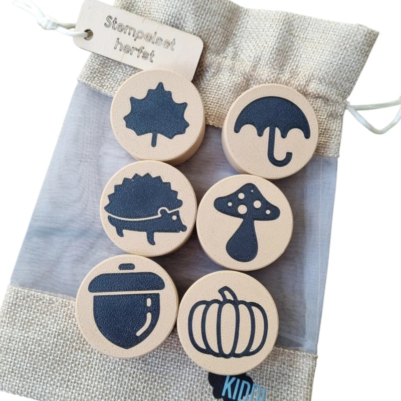 Kiddi - Stempelset Herfst met 6 motieven