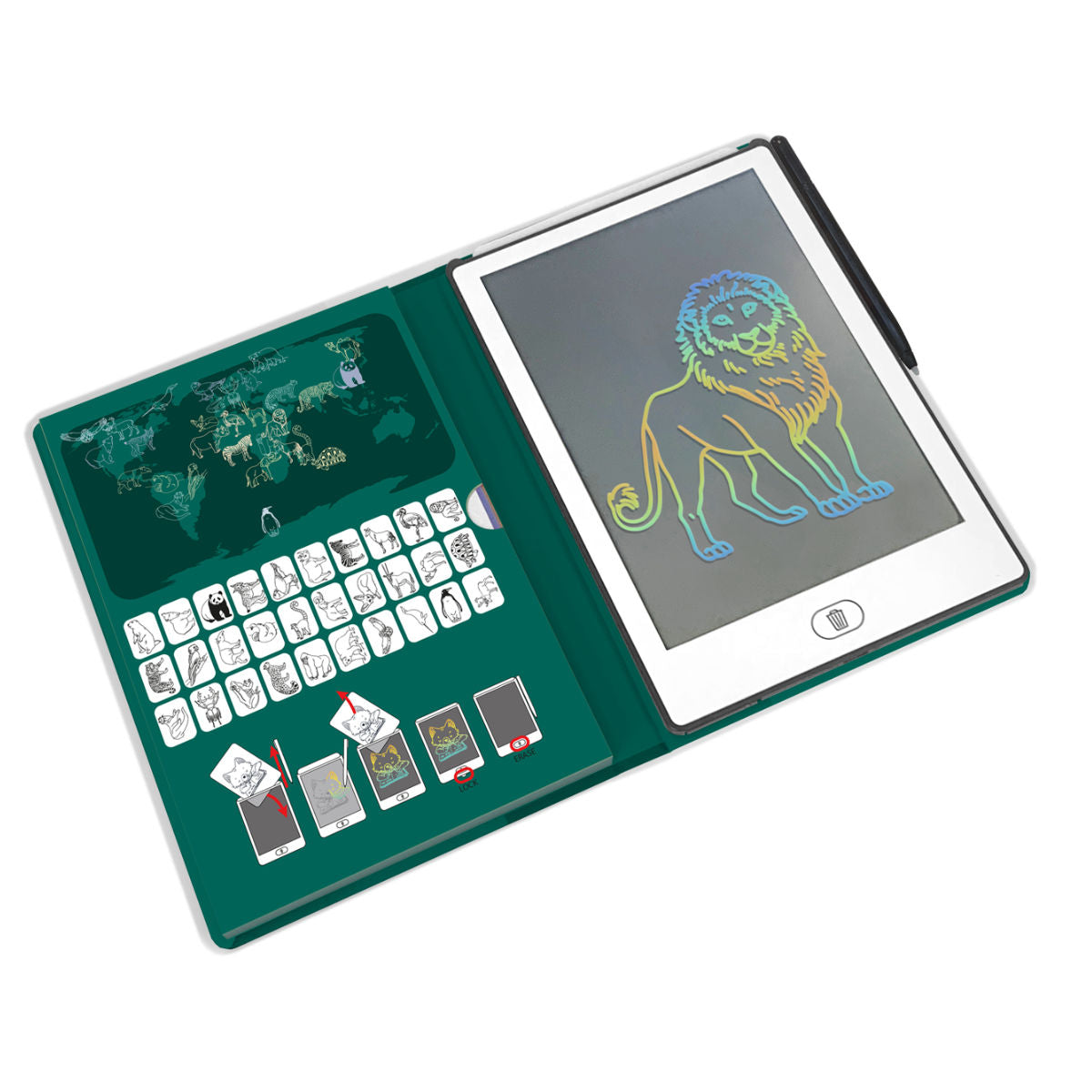 Kidywolf - Kidydraw-mini dieren over de hele wereld