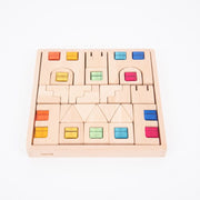 TickiT - houten bouwstenen met acryl edelstenen