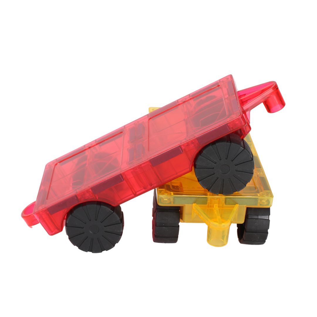 Learn And Grow - Magnetisch constructiespeelgoed Car Pack - 2 stuks