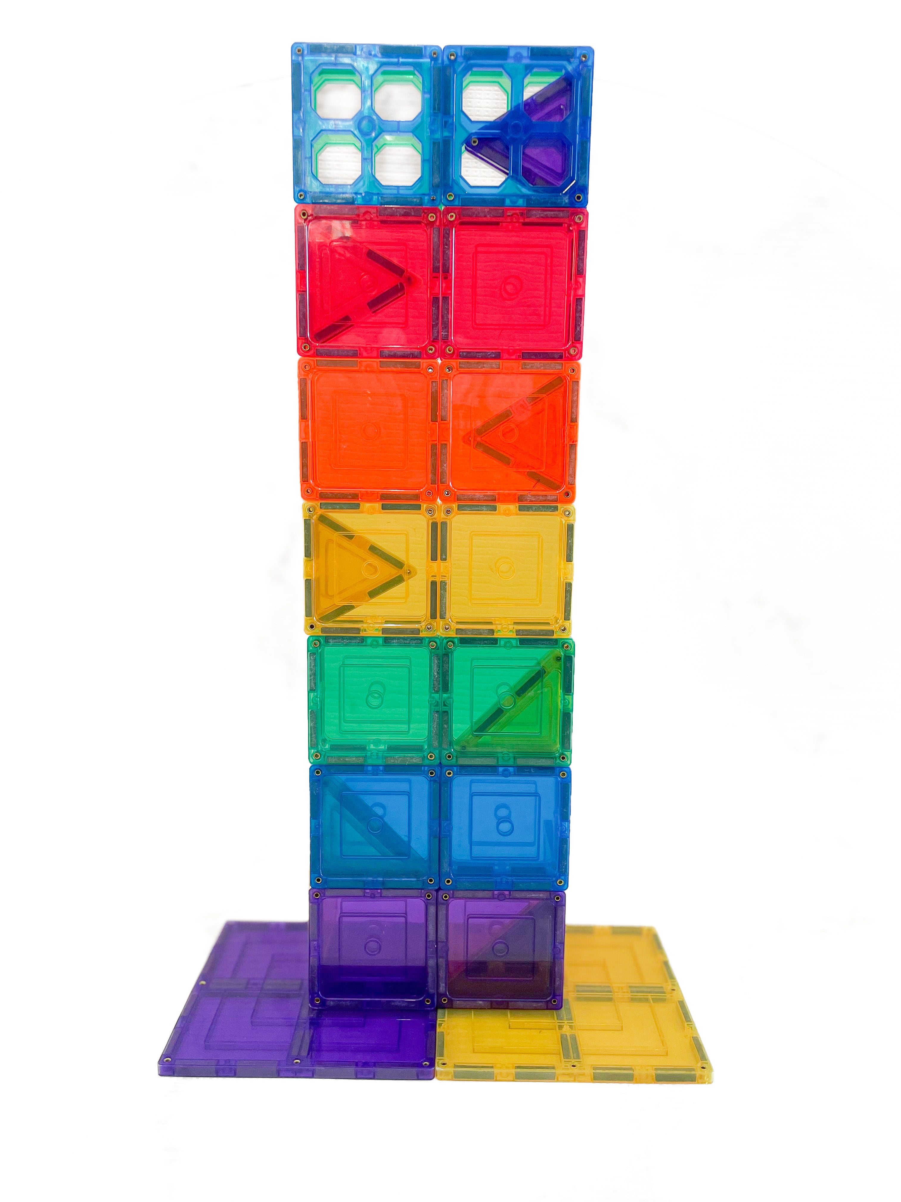 Learn And Grow - Magnetisch constructiespeelgoed Base Pack - 64 stuks
