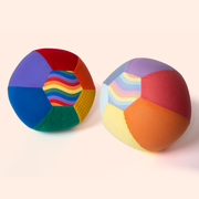 Little Botanic label - SET Sensorische Ballonballen - Pastel en Regenboog