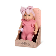LullaBaby 36 cm babypop met romper in verpakking