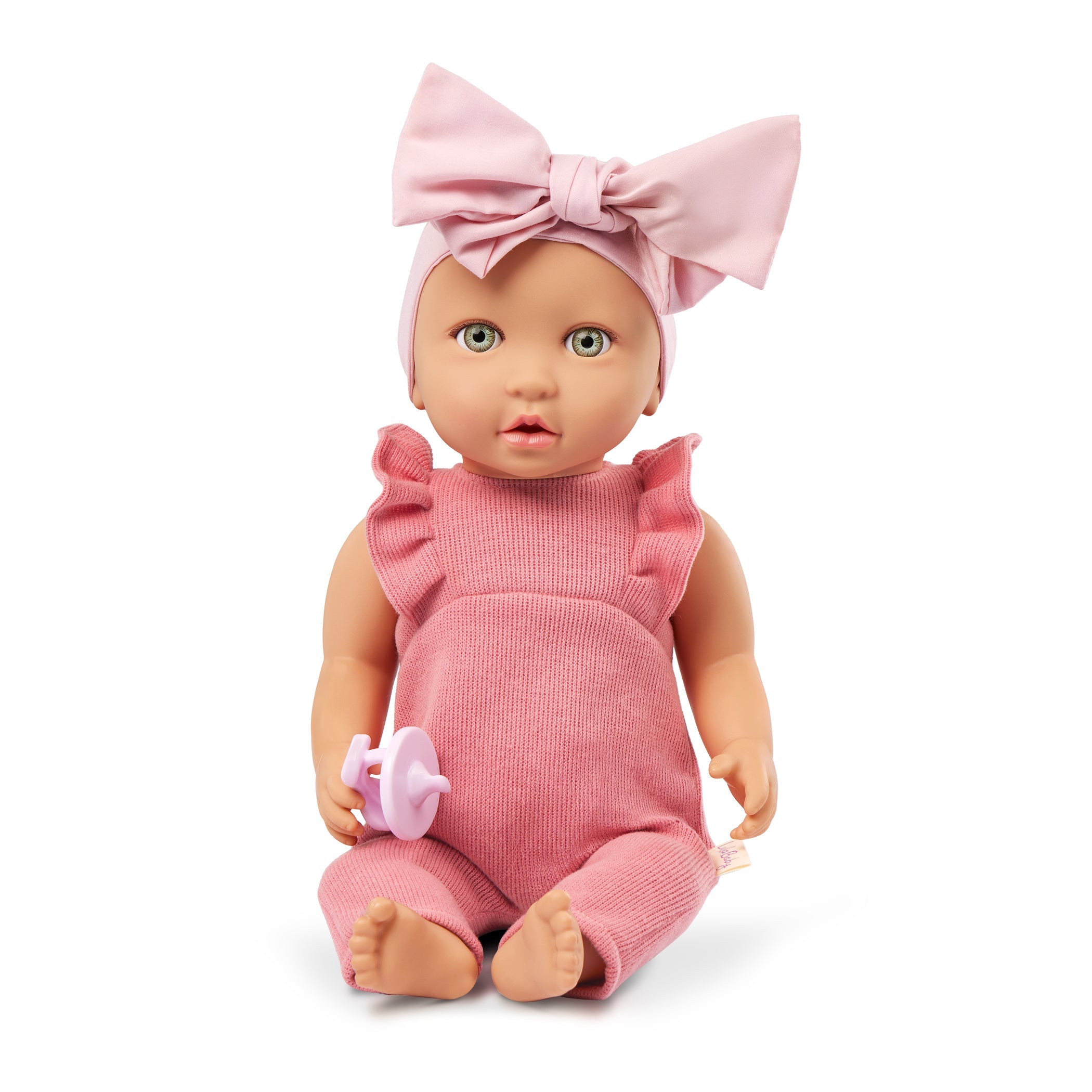 LullaBaby babypop met roze romper