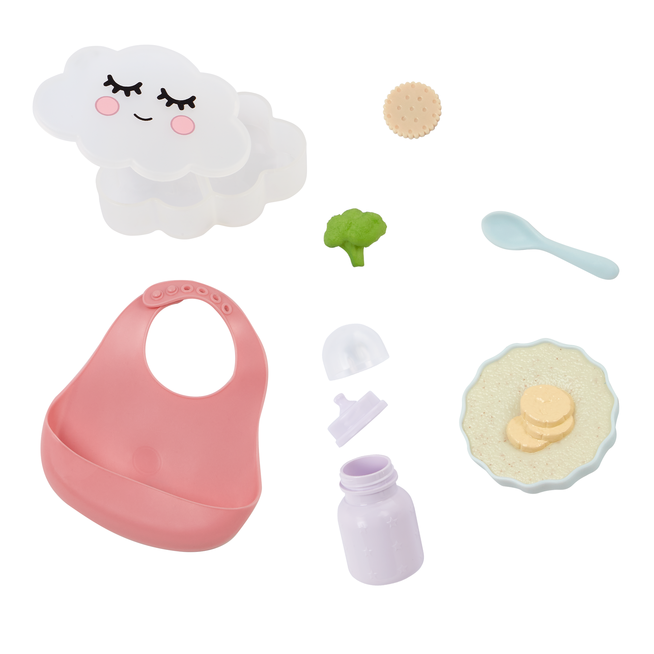 LullaBaby - Poppenvoedingsset met accessoires