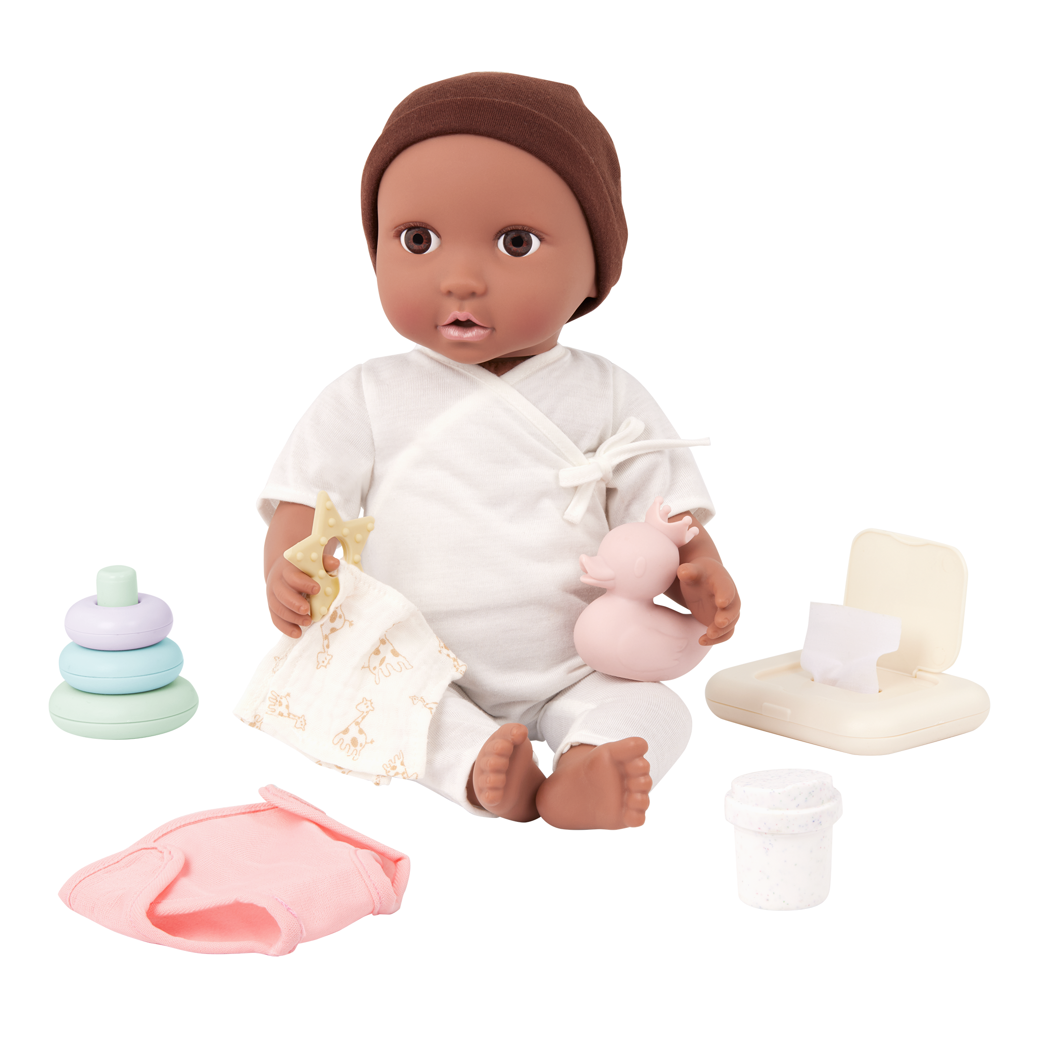 LullaBaby - Verzorgingsset met fles, speen en luier