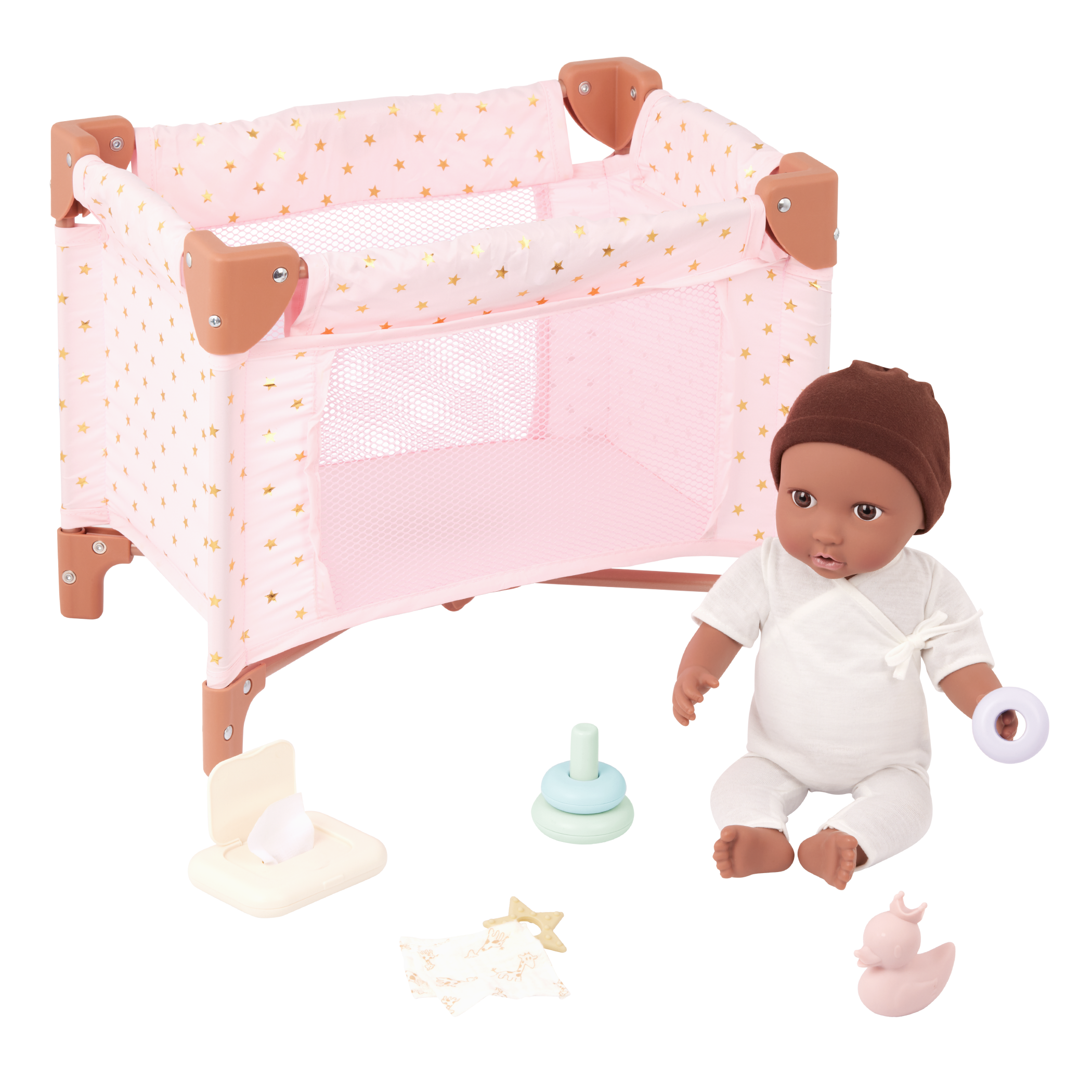 LullaBaby - Verzorgingsset met fles, speen en luier