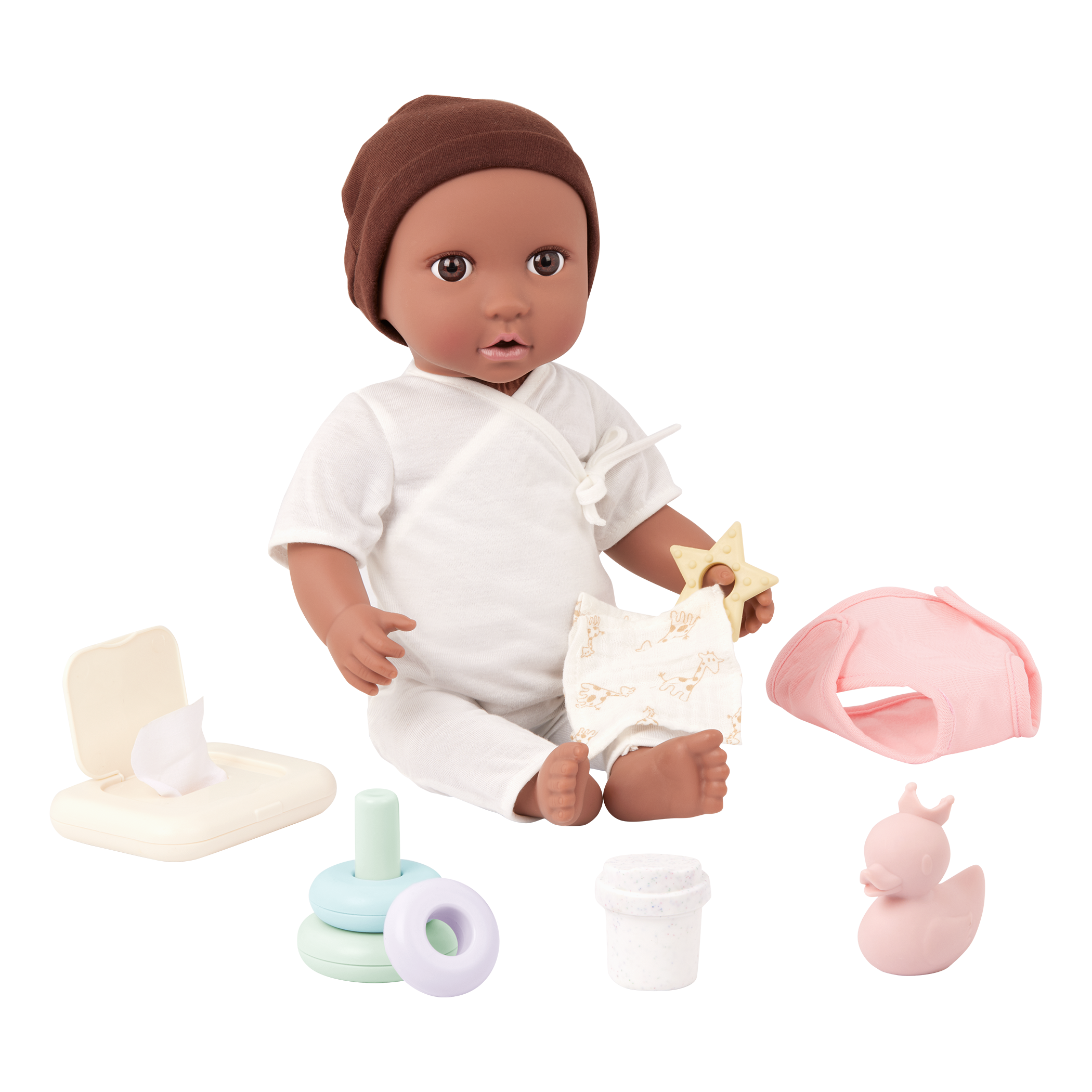 LullaBaby - Verzorgingsset met fles, speen en luier