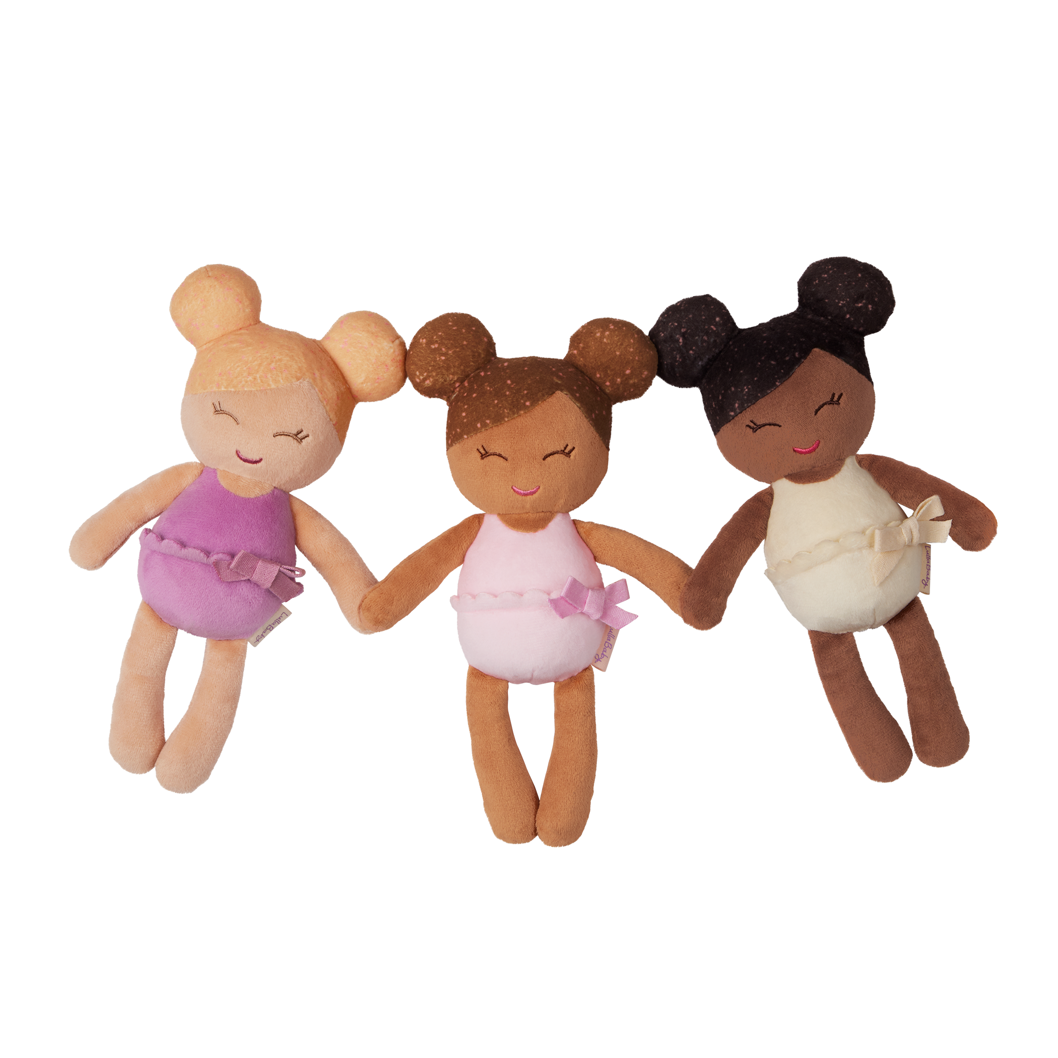 LullaBaby - 3 Badpopjes in een mandje