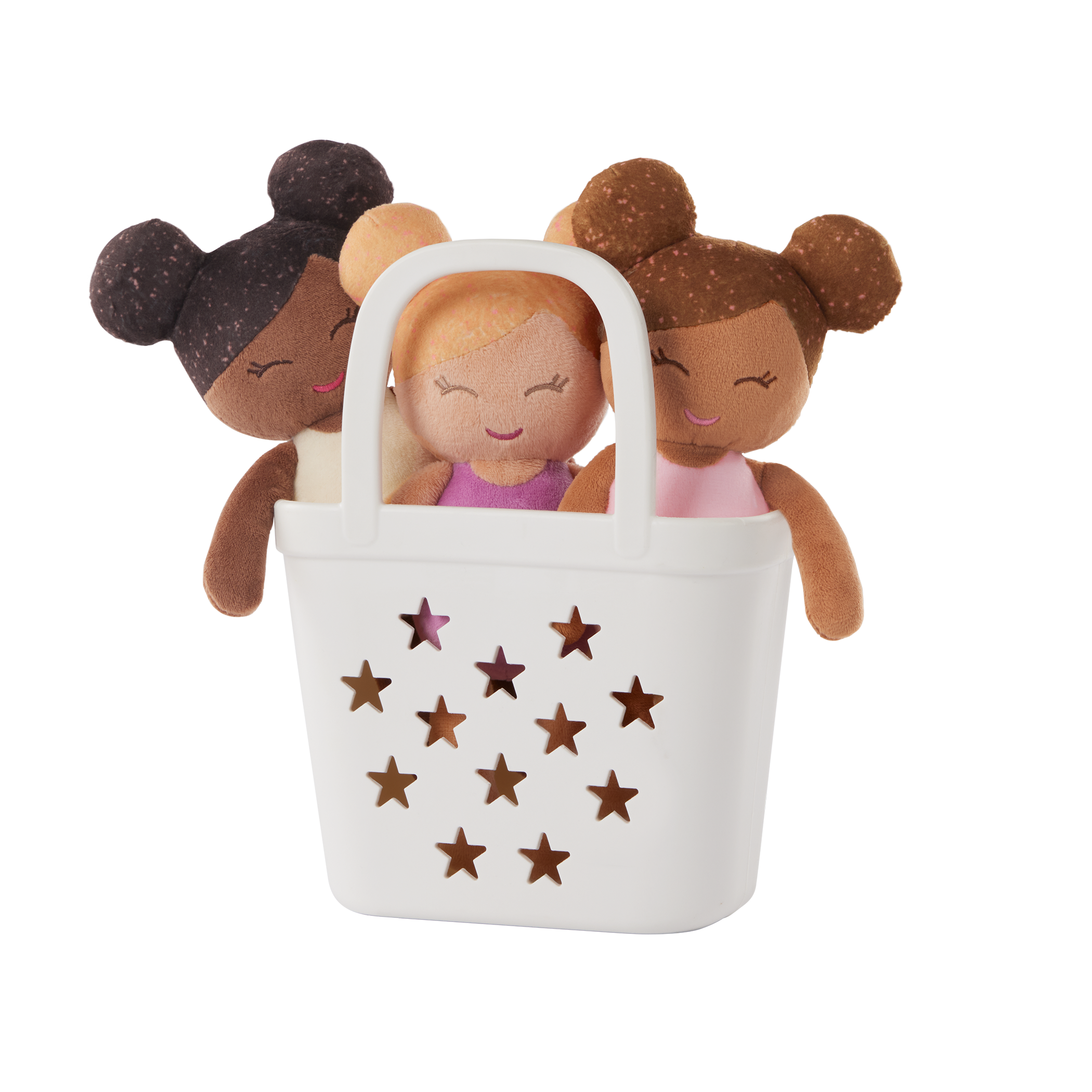 LullaBaby - 3 Badpopjes in een mandje